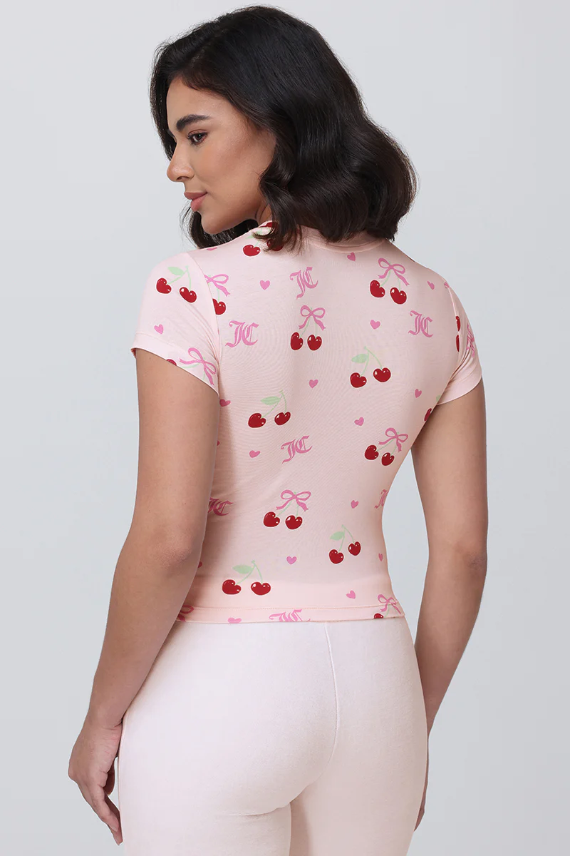 All Over Cherry Baby Tee - Image 2