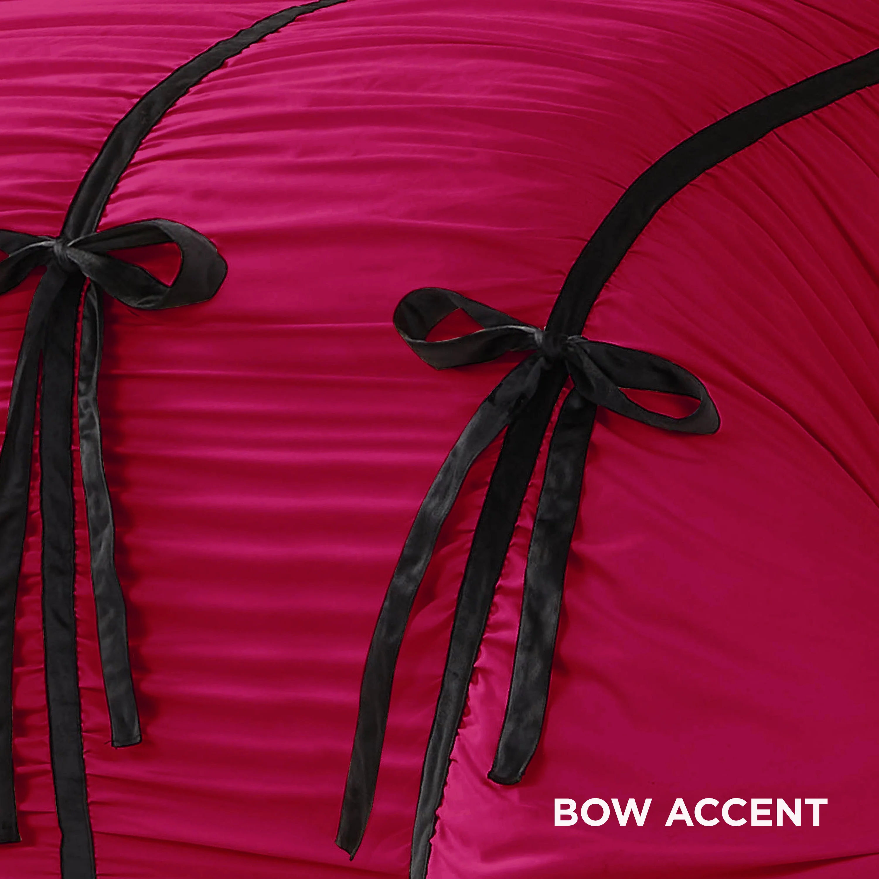 Amelie Bows Ruched Comforter Set - Image 3