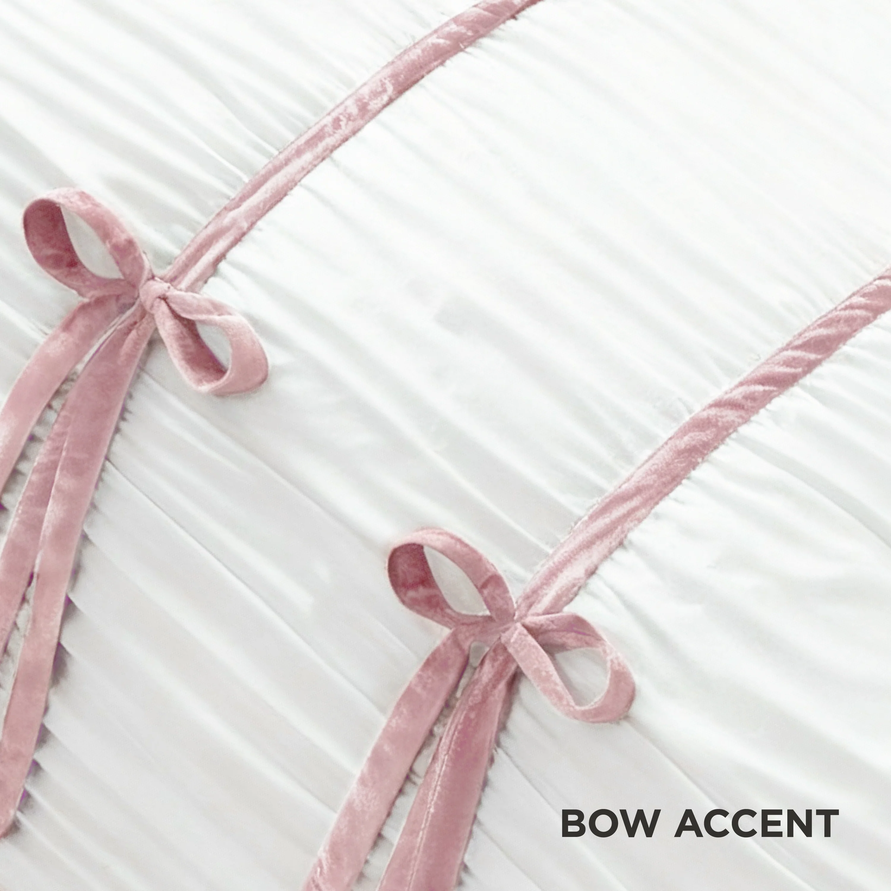 Amelie Bows Ruched Comforter Set - Image 3