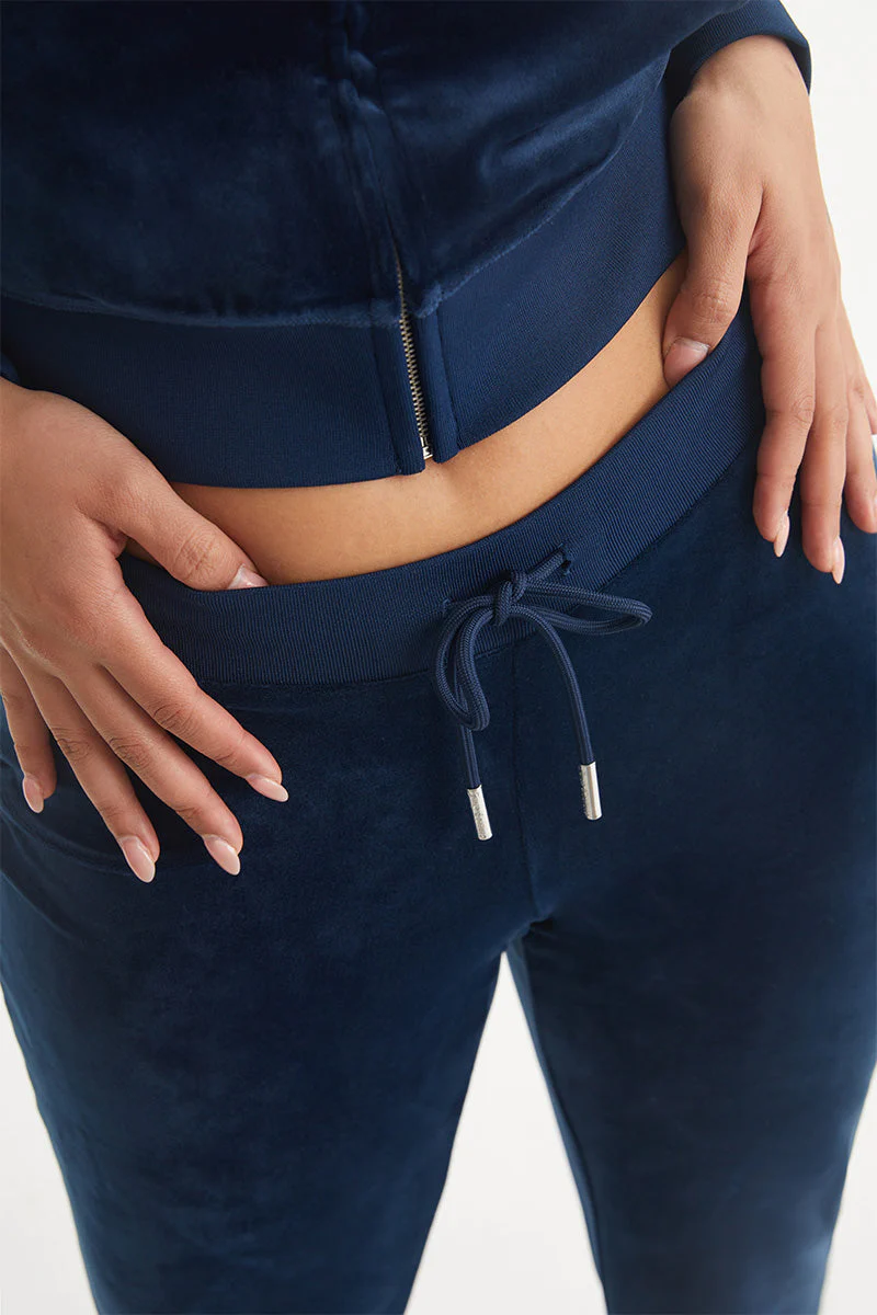 Aquarius Customizable Big Bling Velour Track Pants - Image 5
