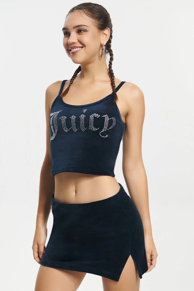 Big Bling Velour Tank Top - Image 2