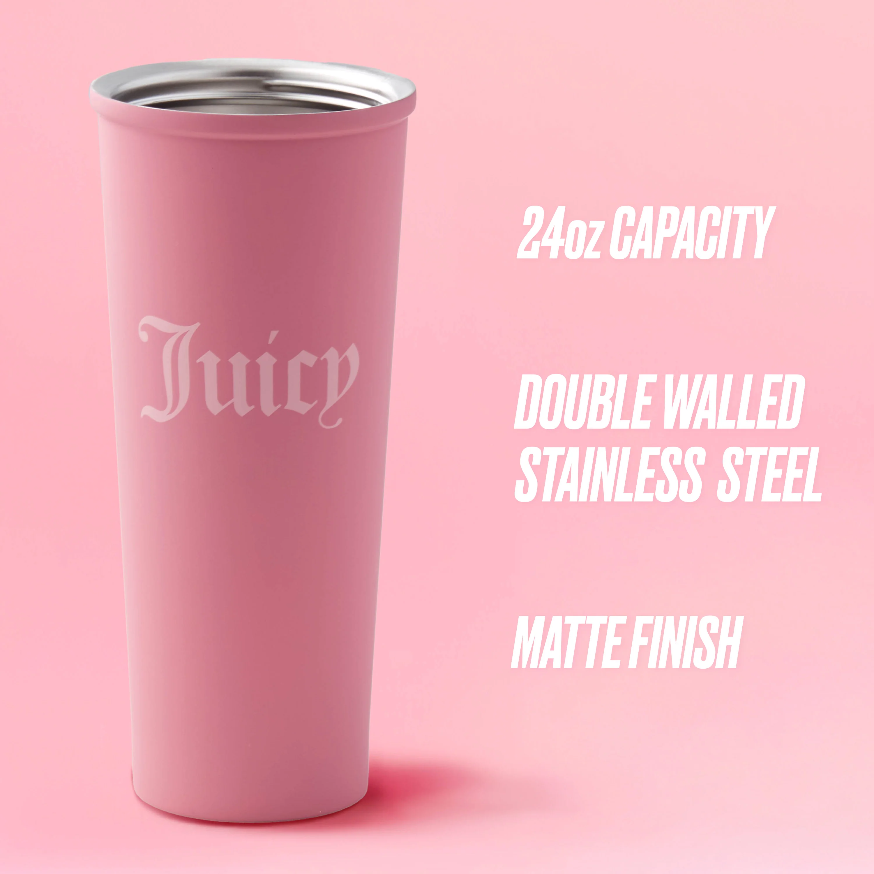 Couture Hydration Stainless Steel Tumbler Cup 6-Piece Set - Image 3
