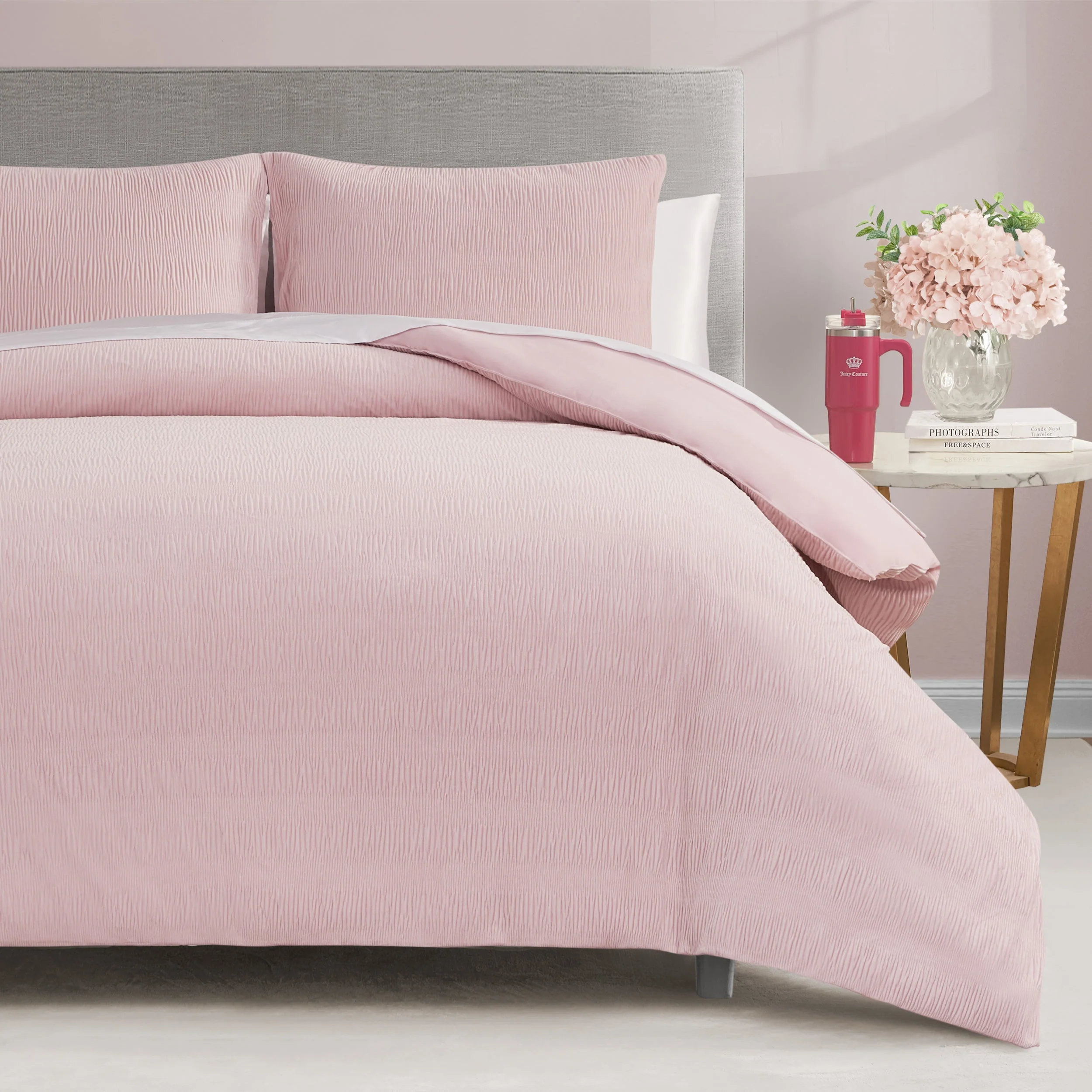 Crinkle Velvet Comforter Set - Image 3