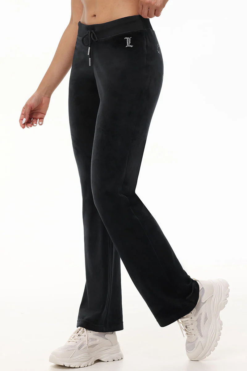 Custom Initial OG Big Bling Velour Track Pants - Image 14
