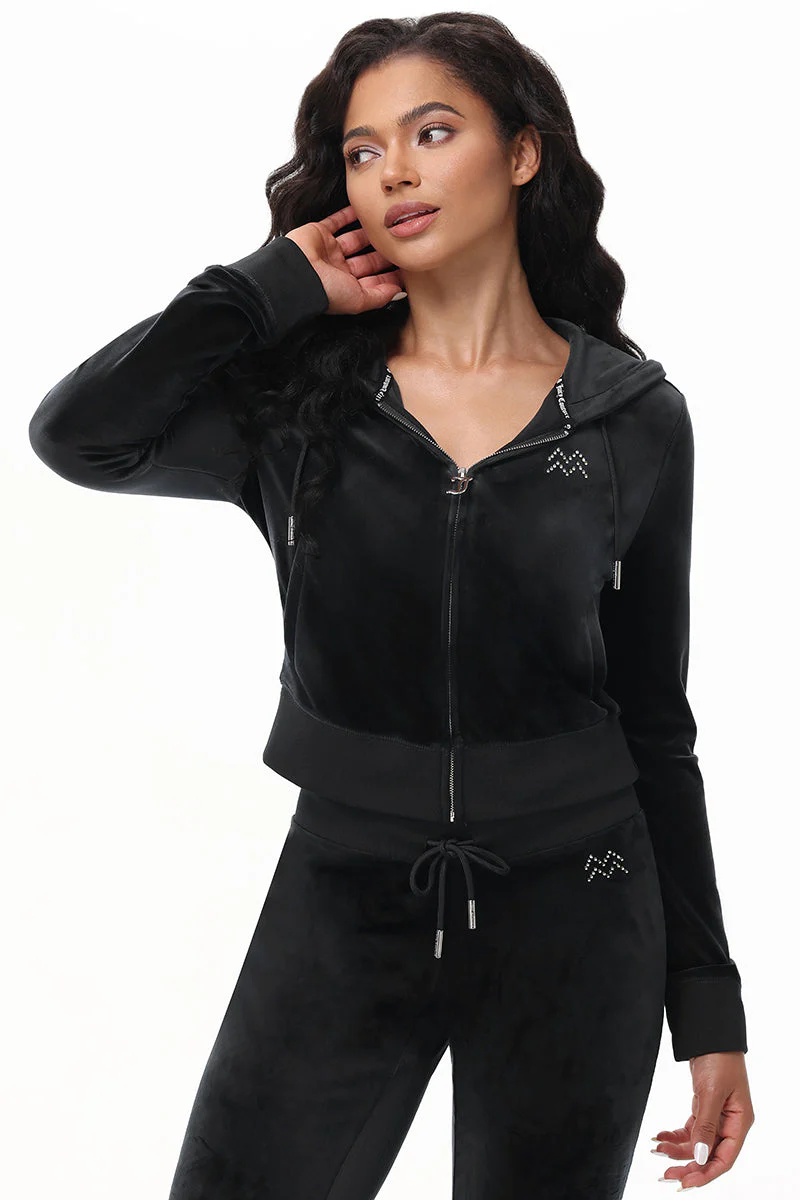 Custom Zodiac OG Big Bling Velour Hoodie - Image 12