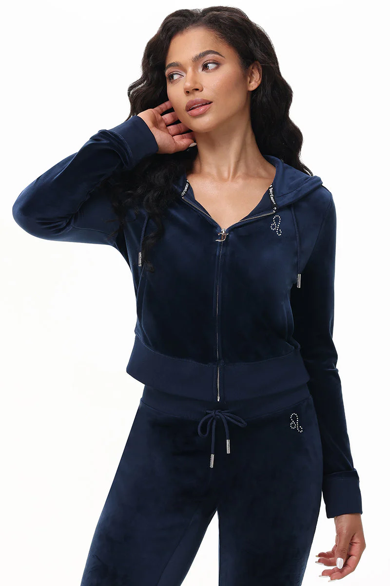 Custom Zodiac OG Big Bling Velour Hoodie - Image 8