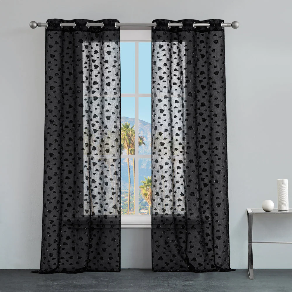 Ethel Embellished Sheer Curtains - Image 3