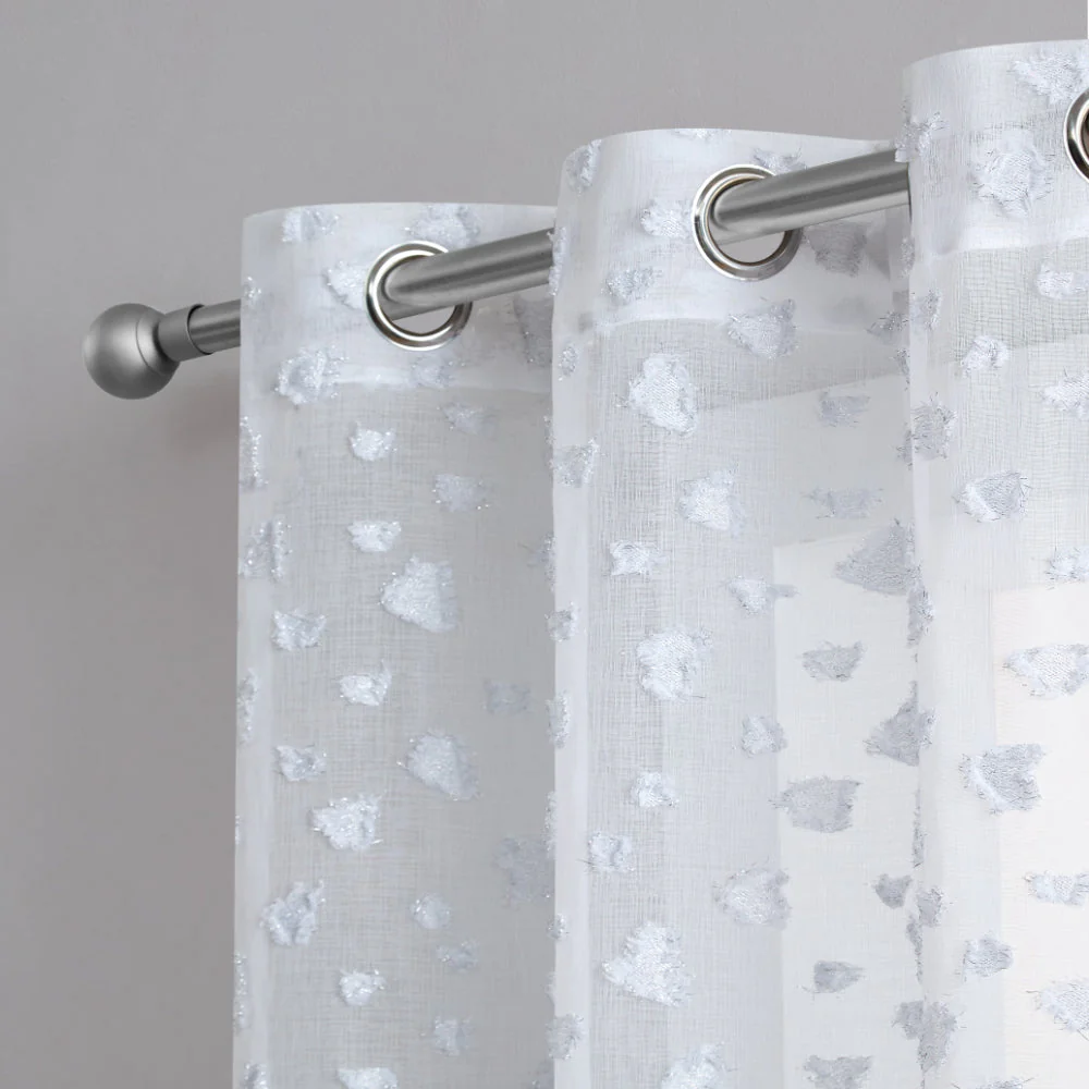 Ethel Embellished Sheer Curtains - Image 4