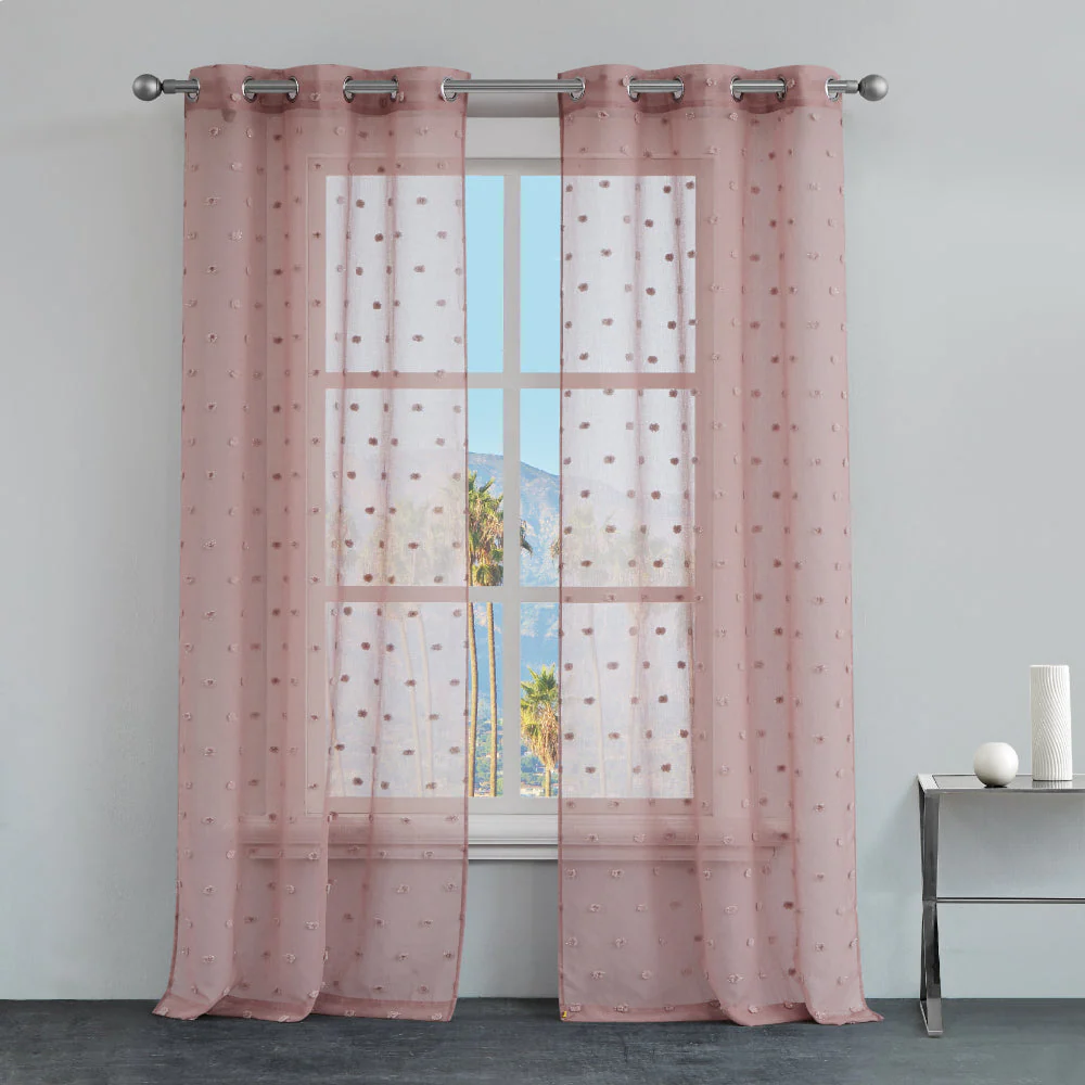 Evelyn Polka Dot Sheer Curtains - Image 2