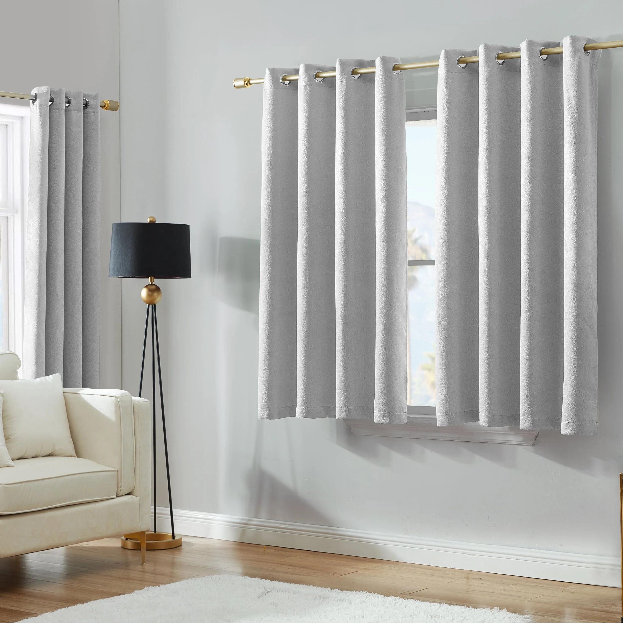Faux Suede Curtains - Image 2