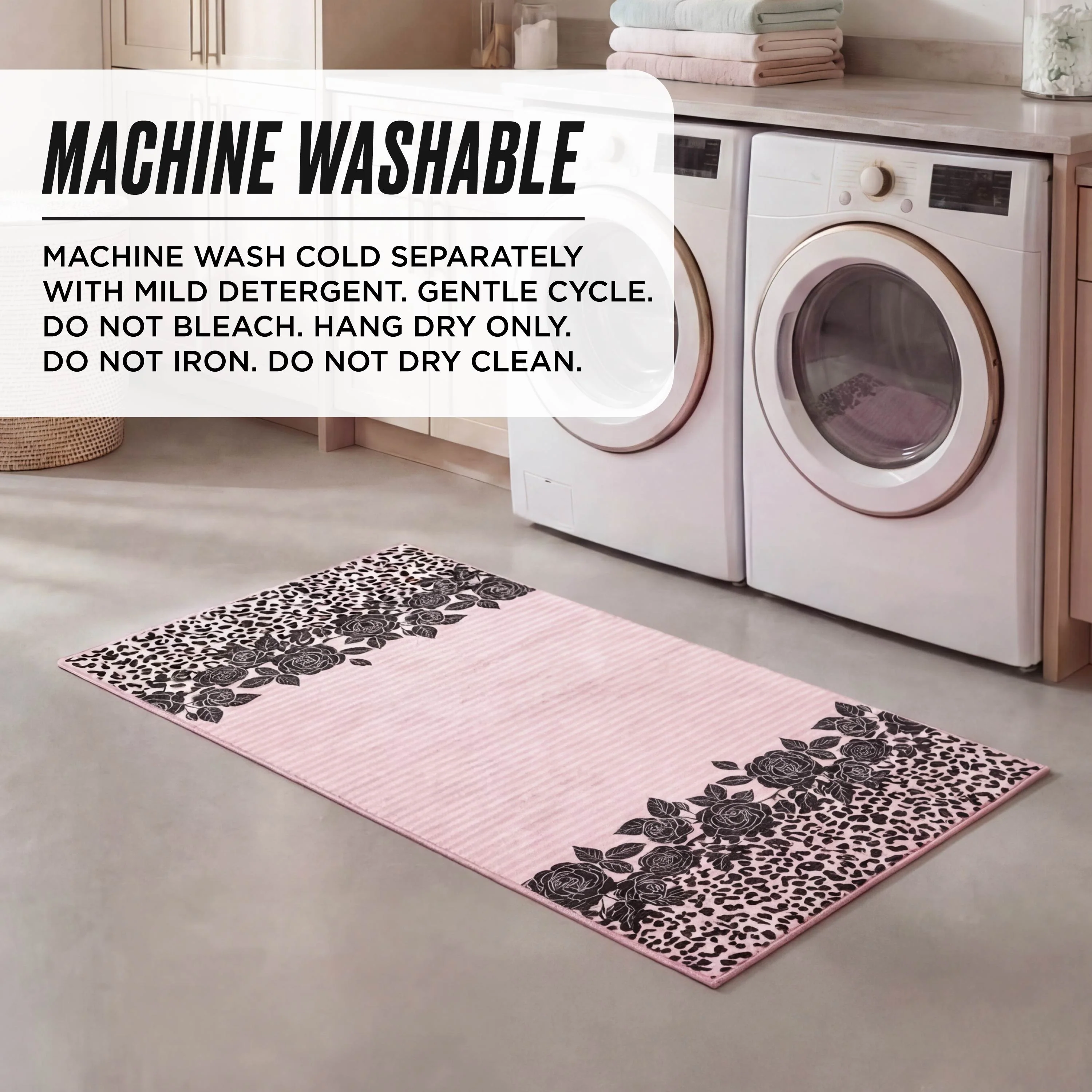 Finely Washable Rug, 2' x 4' - Image 5