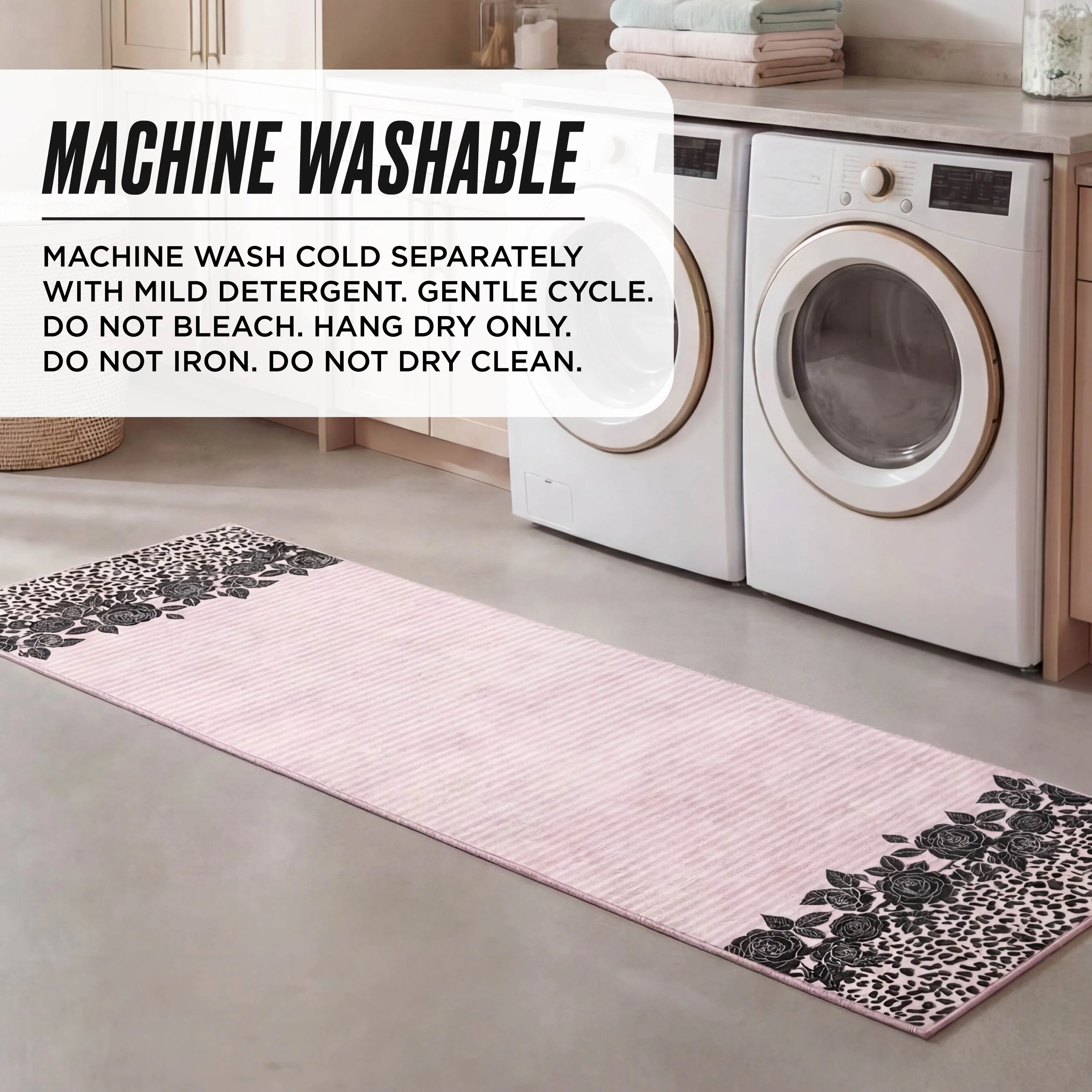 Finely Washable Rug, 2' x 6' - Image 5