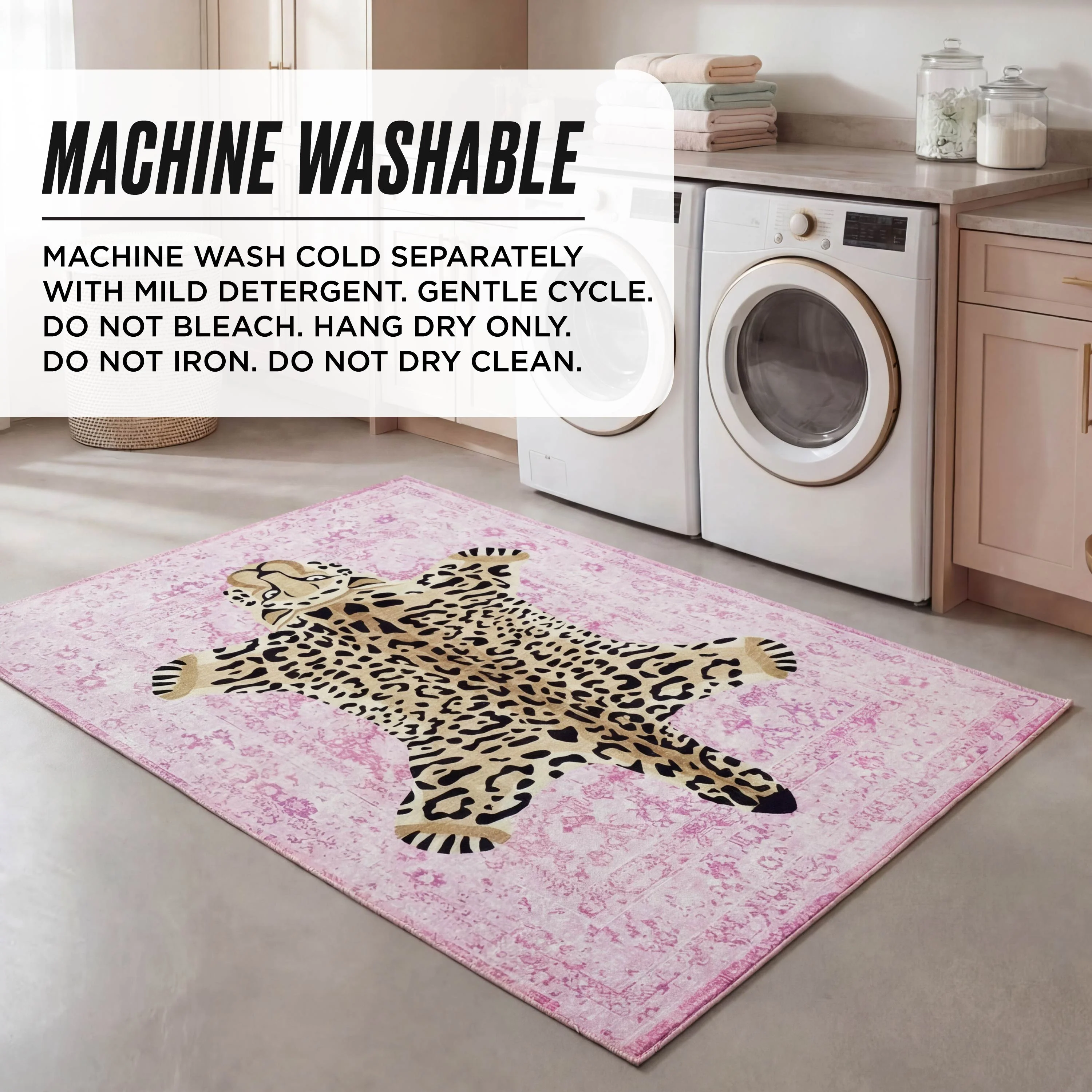 Finely Washable Rug, 3' x 5' - Image 5