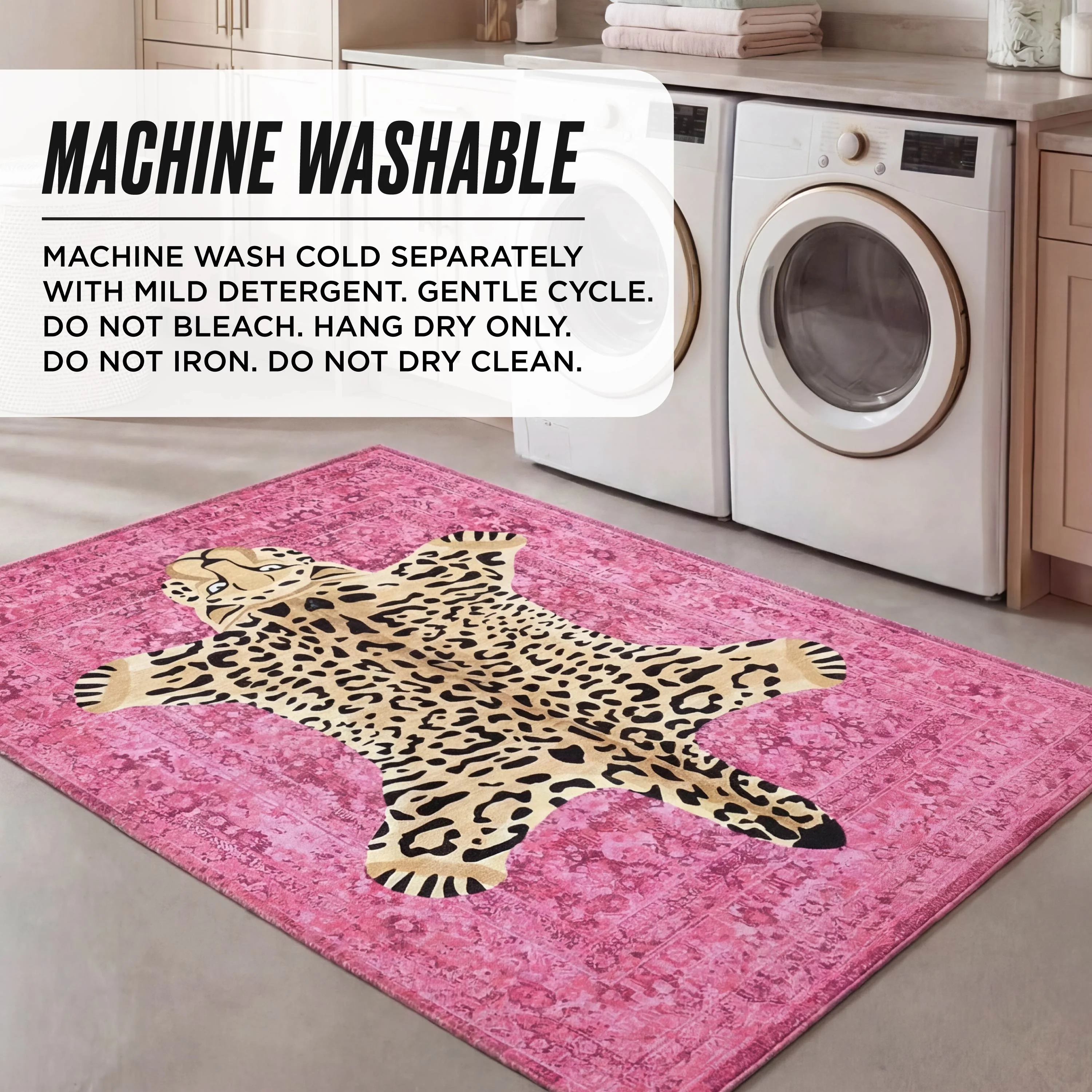 Finely Washable Rug, 5' x 7' - Image 5