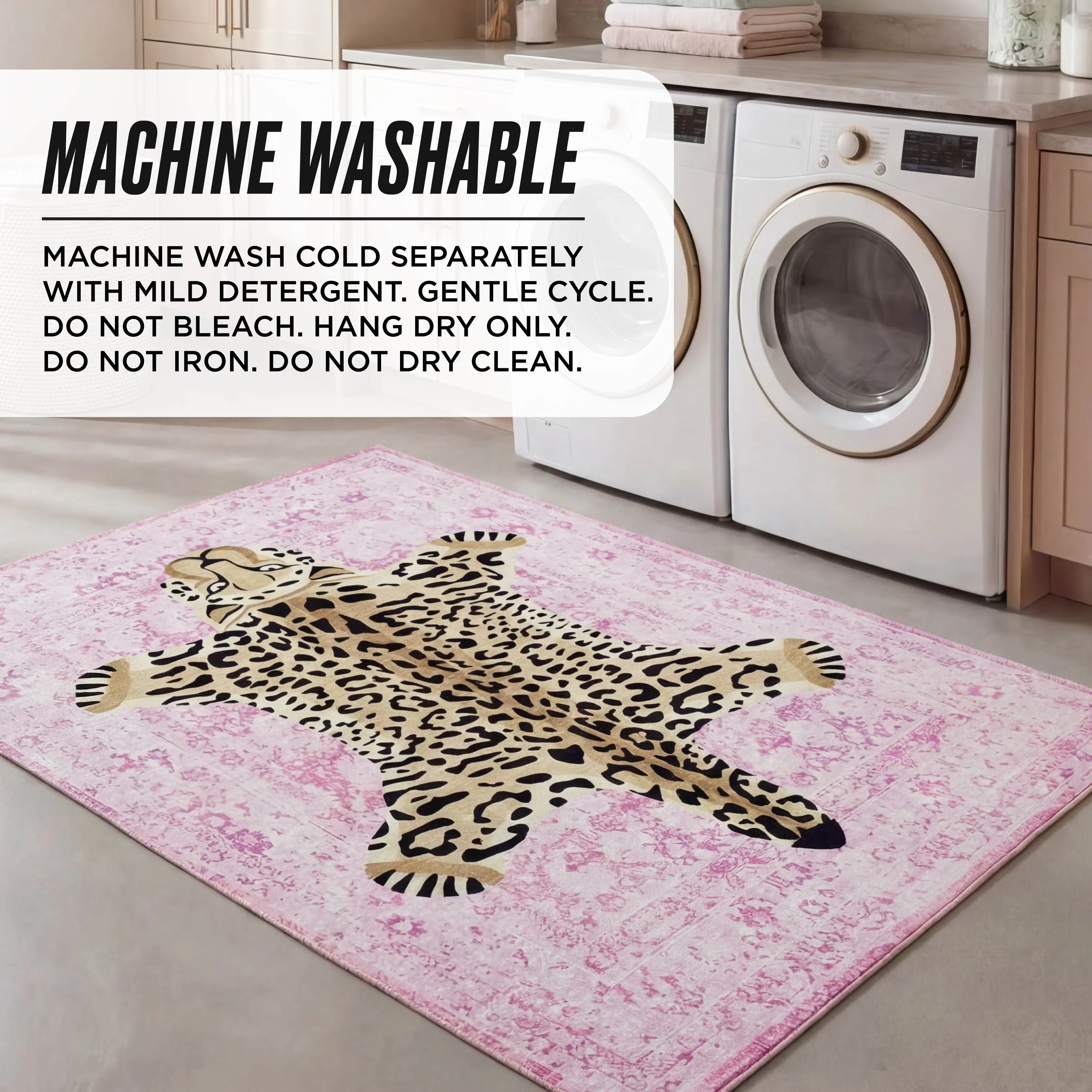 Finely Washable Rug, 5' x 7' - Image 5