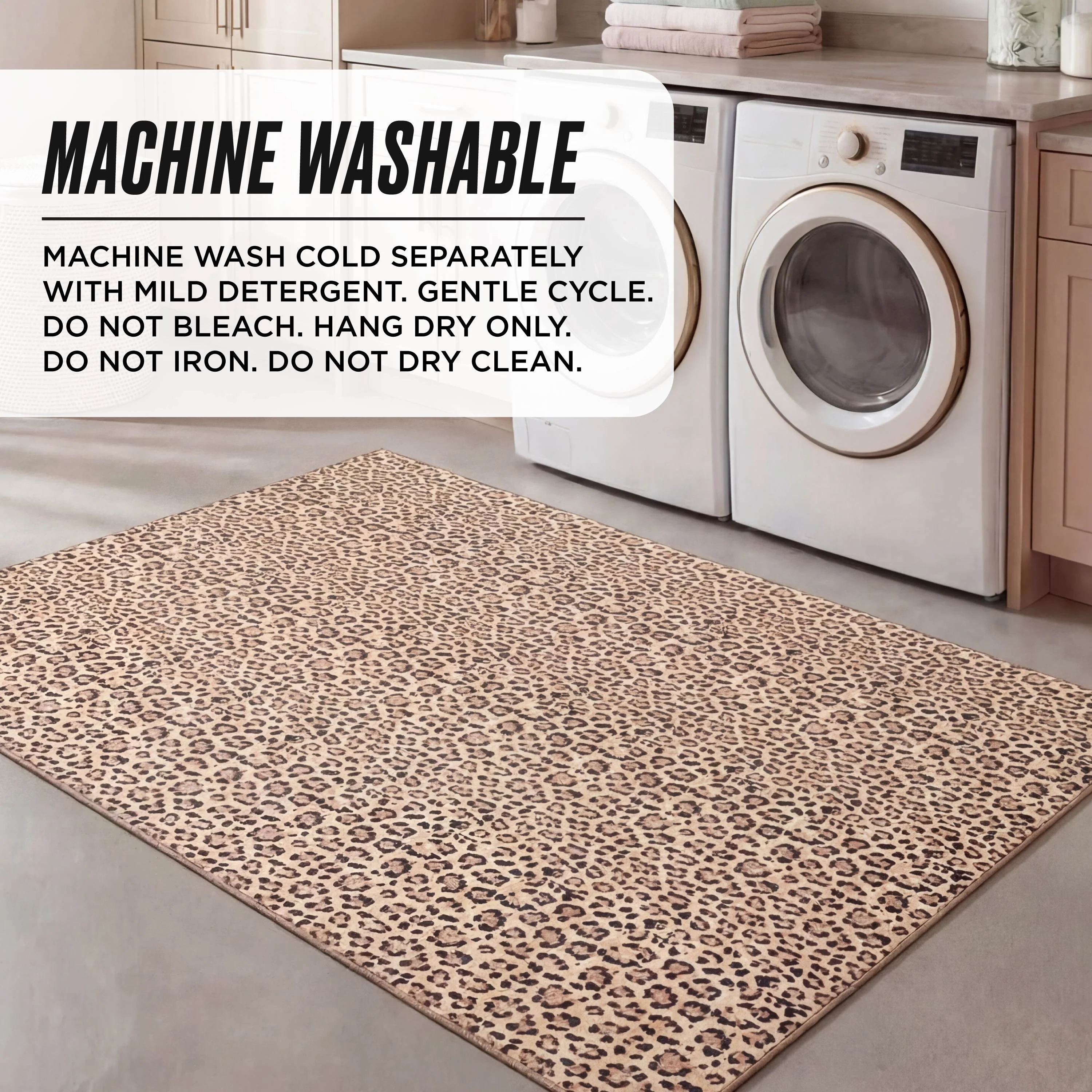 Finely Washable Rug, 5' x 7' - Image 5