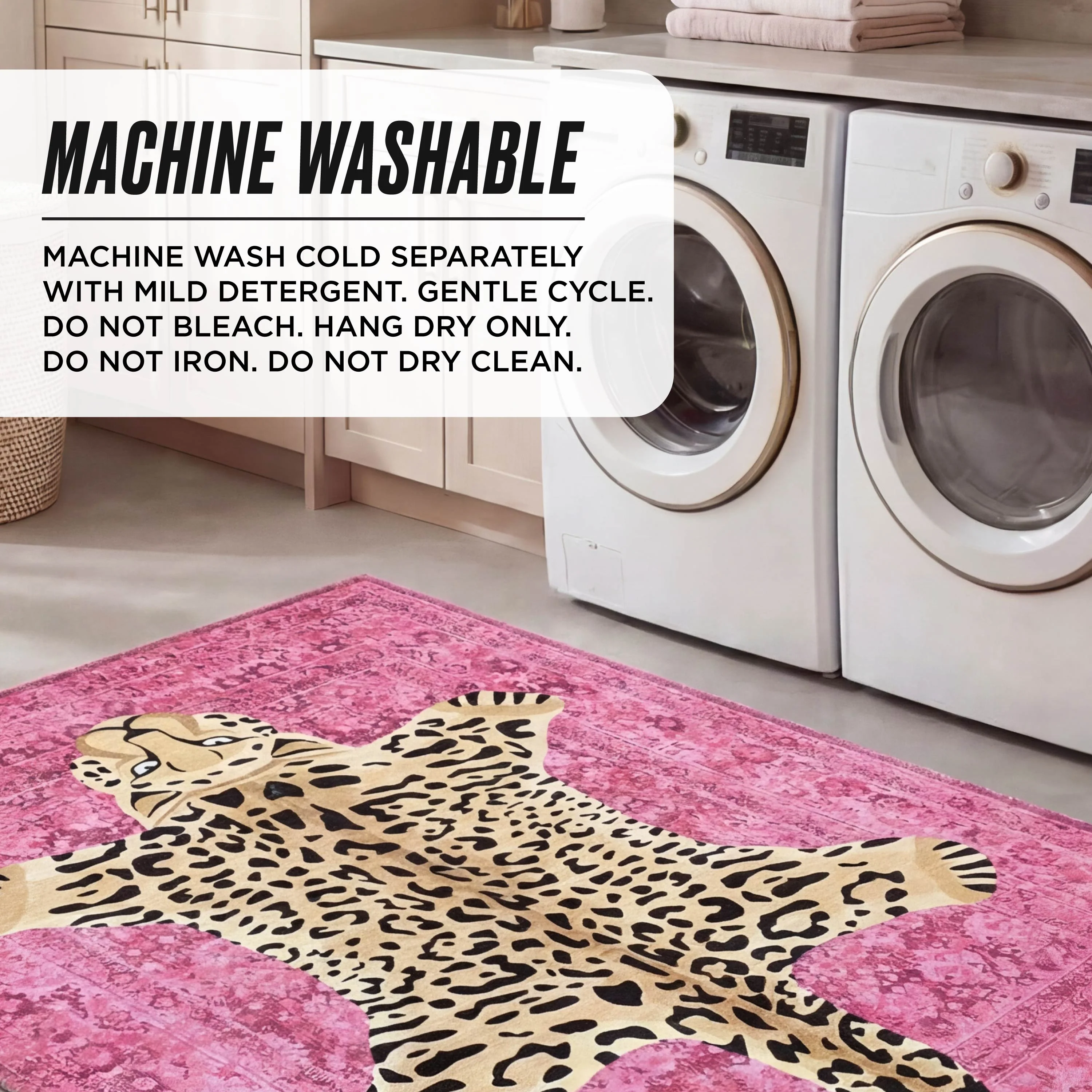 Finely Washable Rug, 7'10 x 10' - Image 5