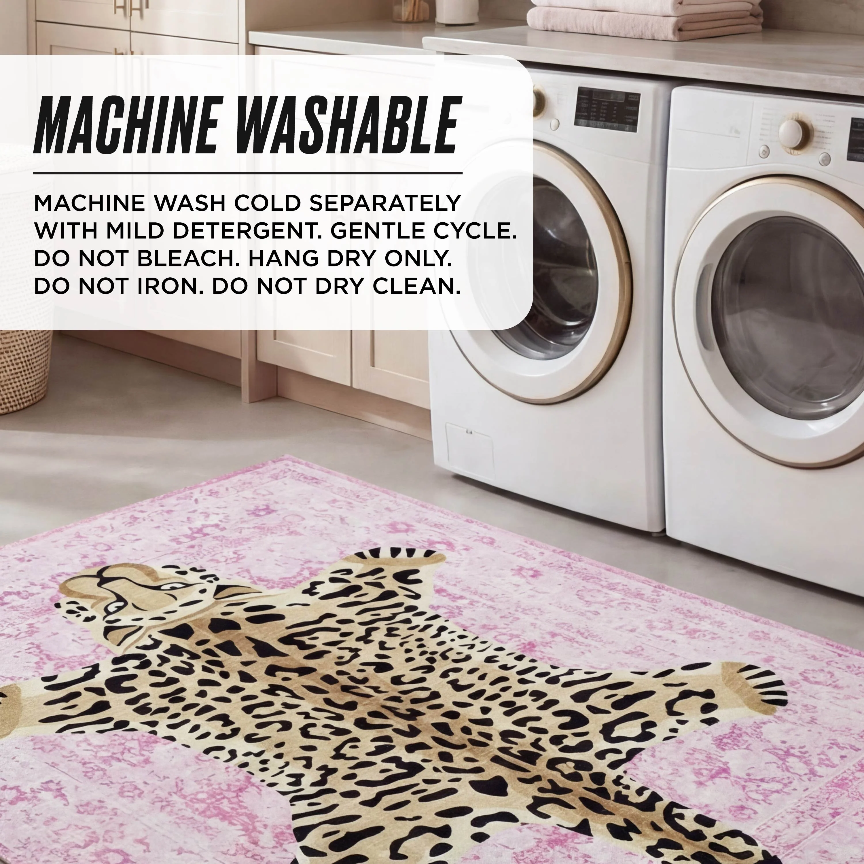 Finely Washable Rug, 7'10 x 10' - Image 5