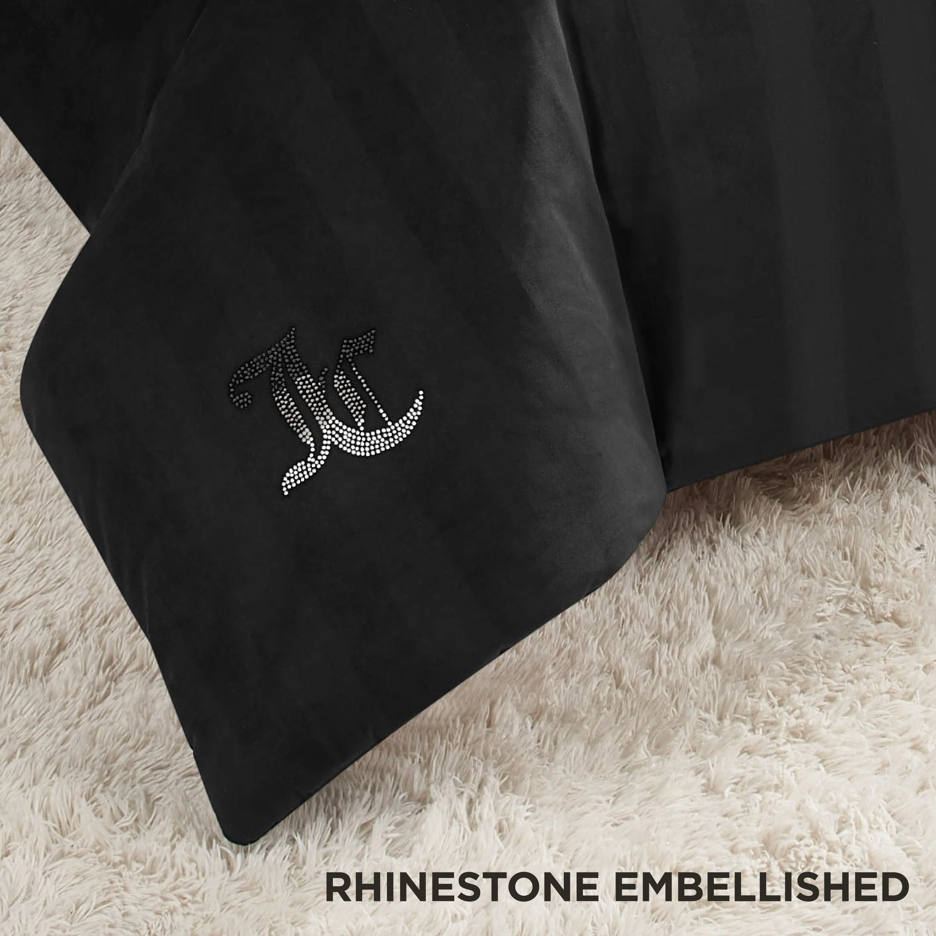 Jenny Velour Striped Jacquard Duvet Set - Image 6