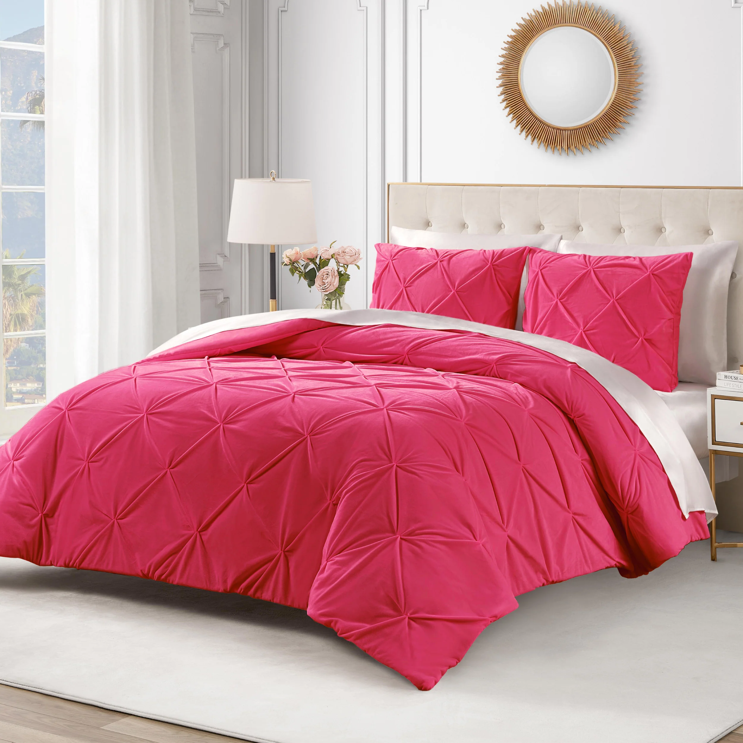 Kiss Pleat Micromink Comforter Set - Image 4