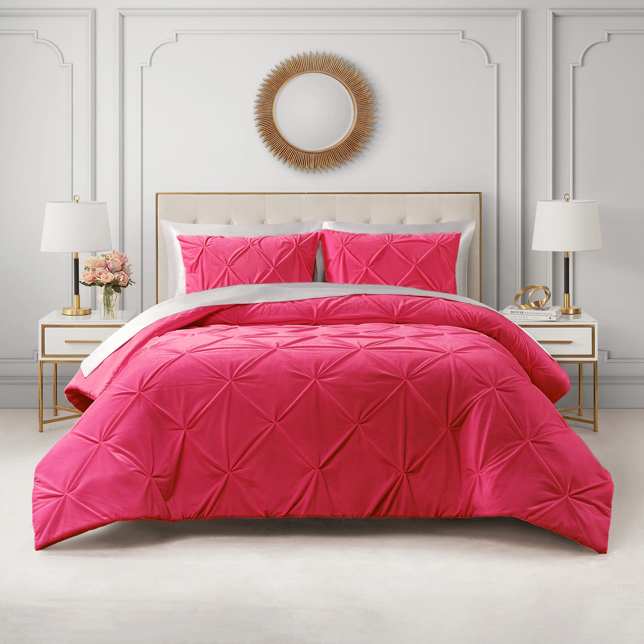Kiss Pleat Micromink Comforter Set - Image 5