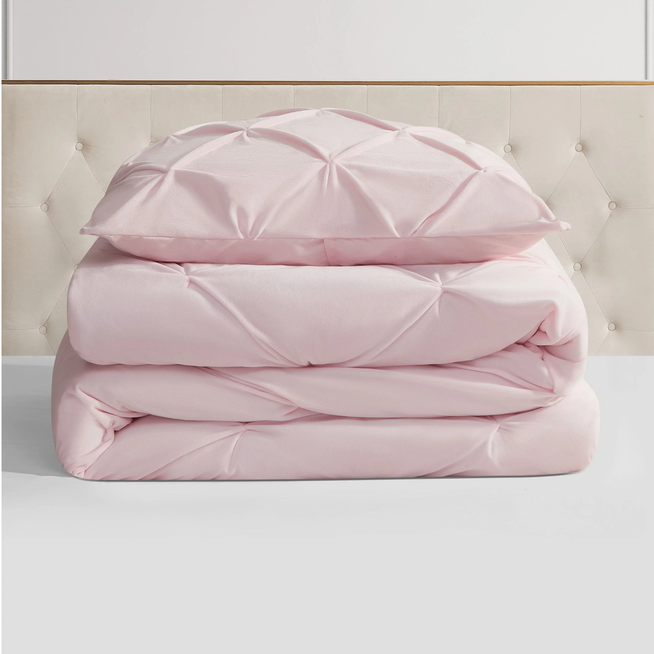 Kiss Pleat Micromink Comforter Set - Image 5