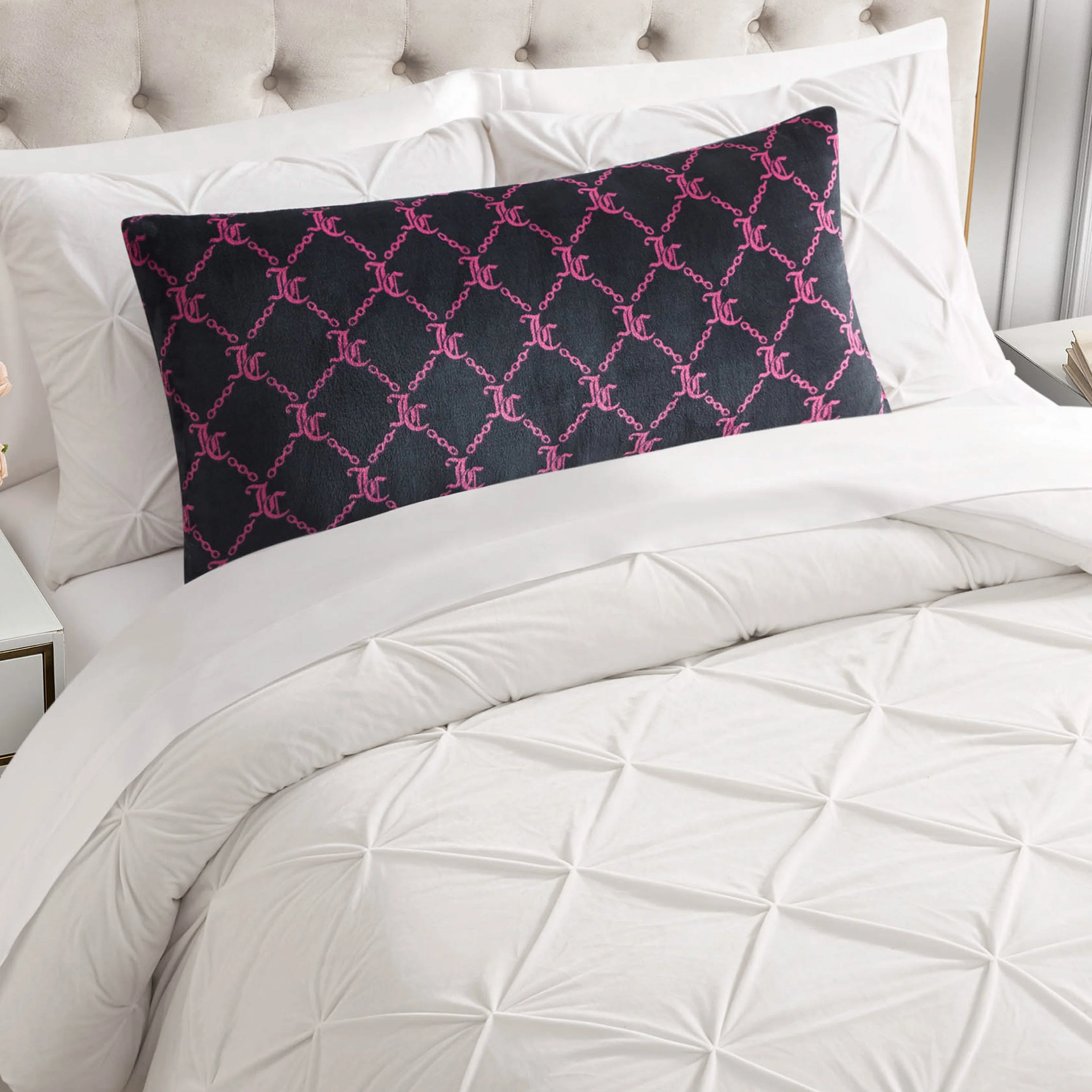 Lattice Print Plush Body Pillow - Image 3