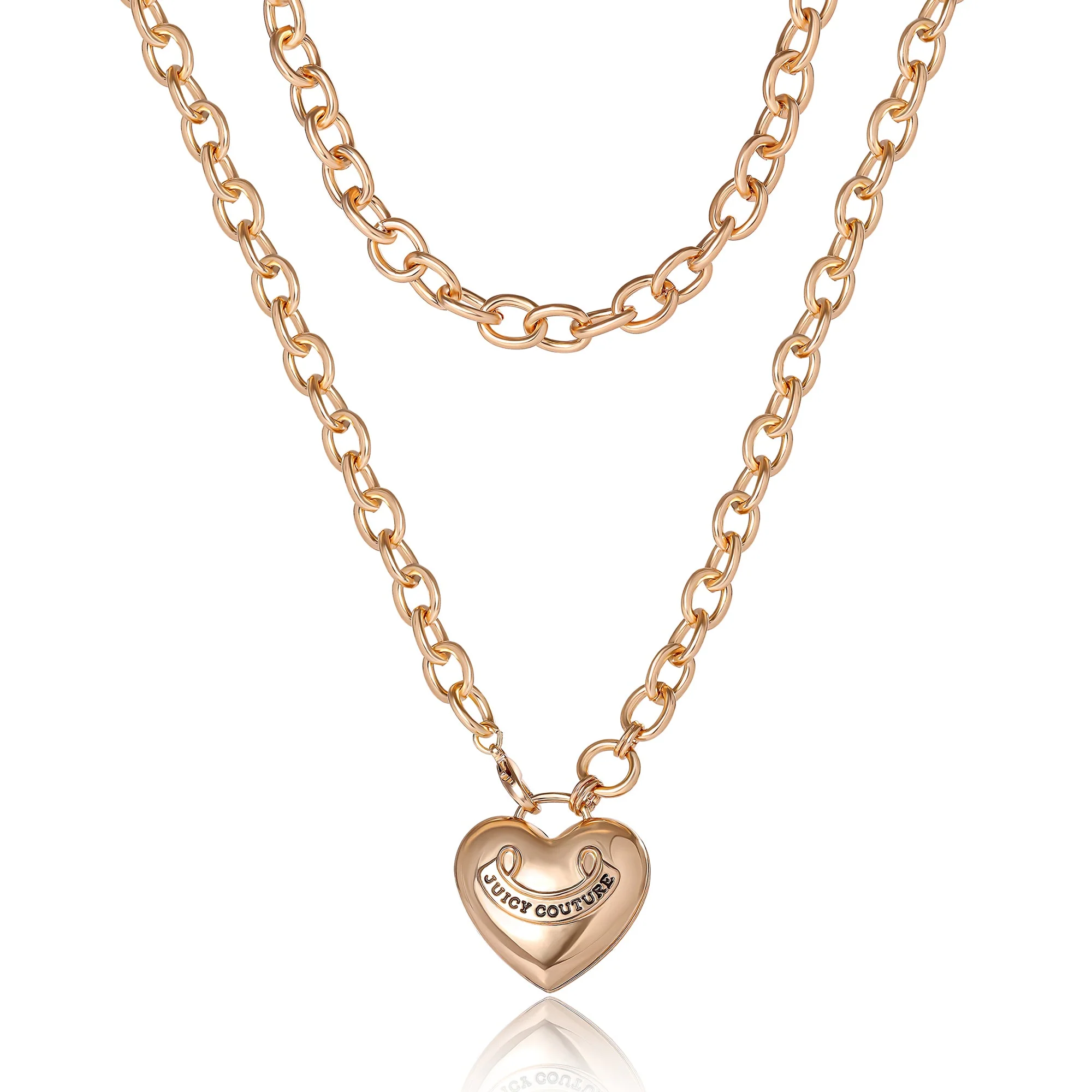 Long Heart Pendant Necklace - Image 4