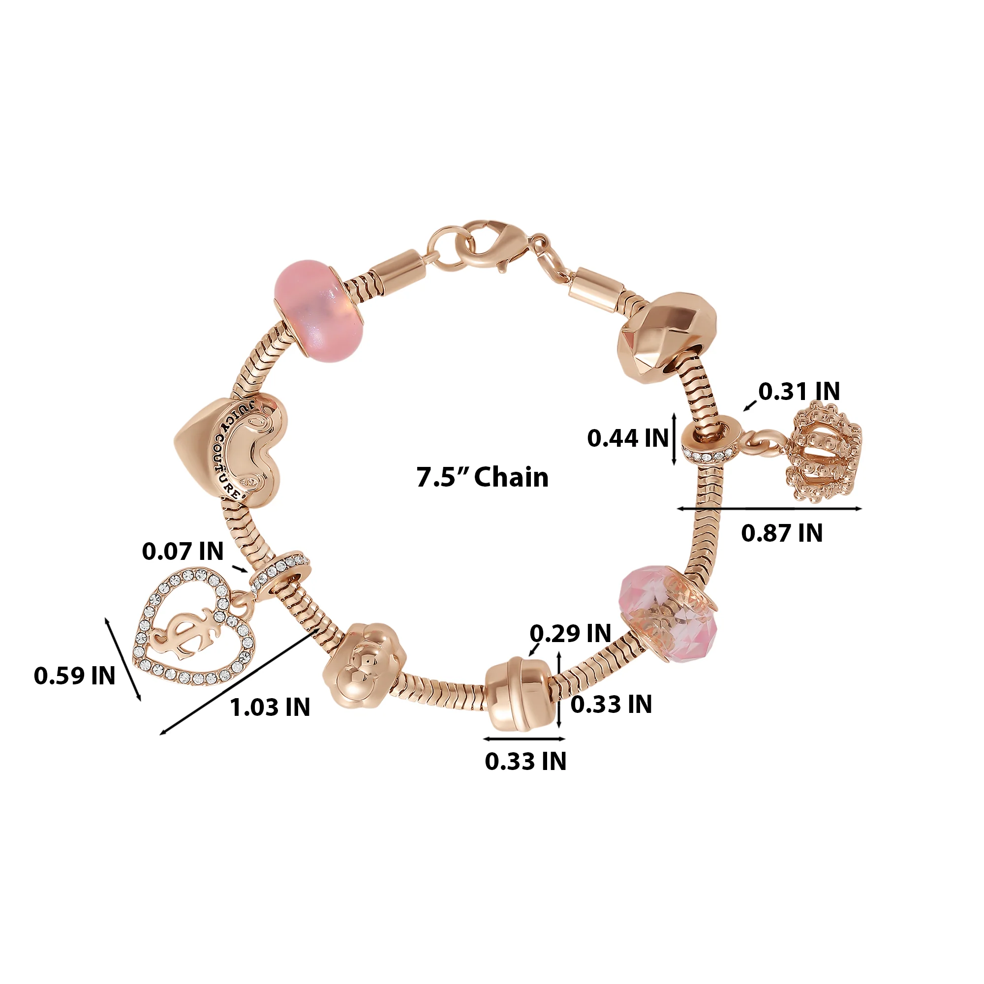 Multi‑Charm Beaded Chain Bracelet - Image 4