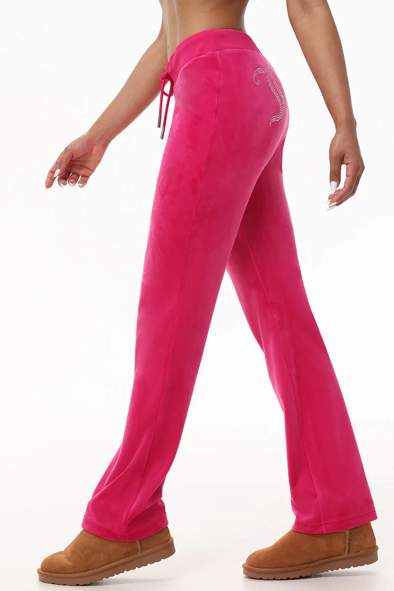 OG Big Bling Velour Track Pants - Image 3