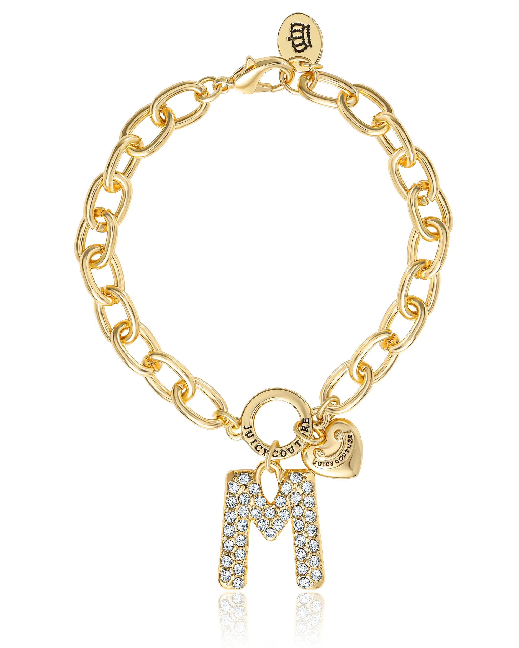 Pavé Initial Charm Bracelet, Letter M