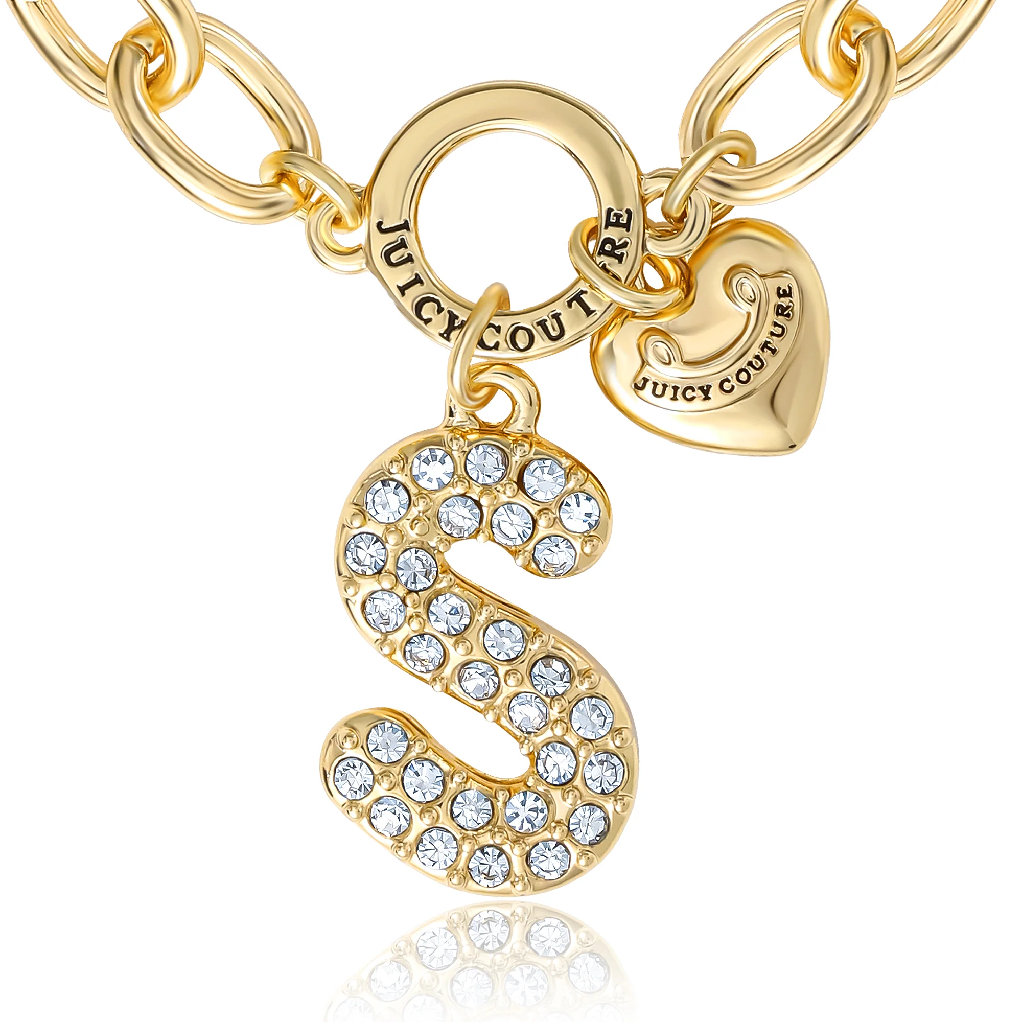 Pavé Initial Charm Bracelet, Letter S - Image 3