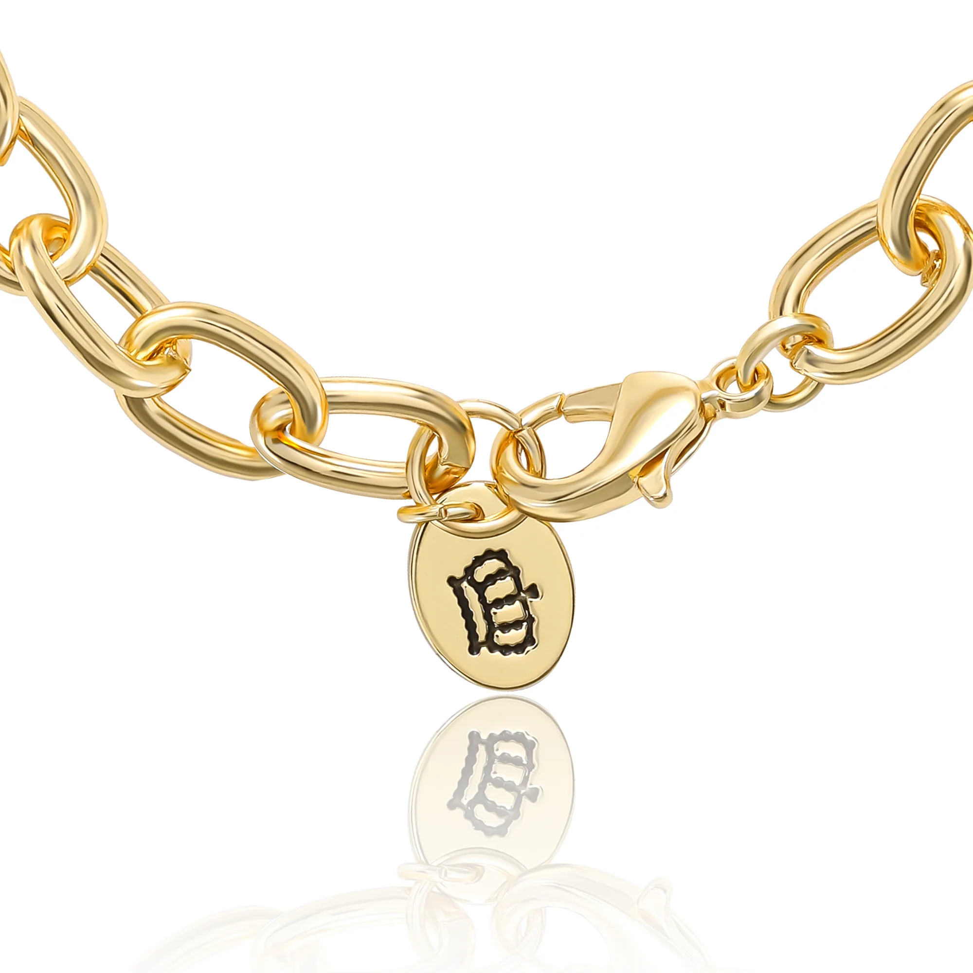 Pavé Initial Charm Bracelet, Letter S - Image 4