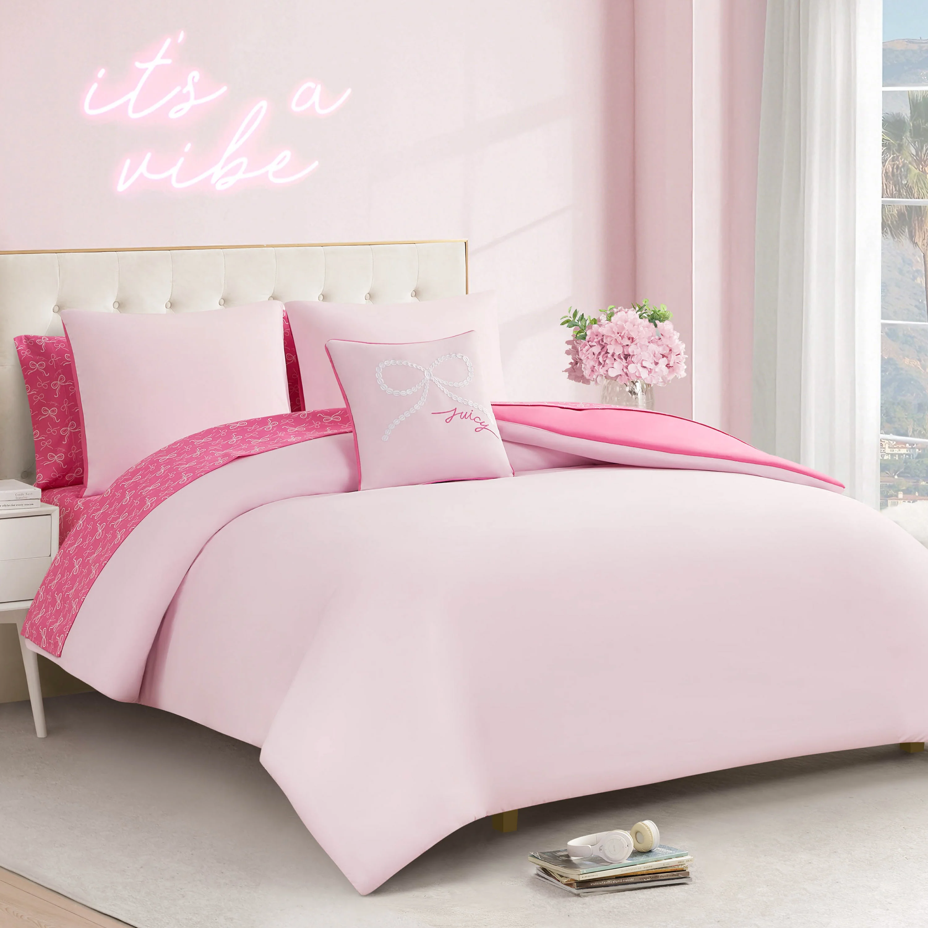 Pearly Bows Reversible Bed in a Bag Bedding Set - Image 6