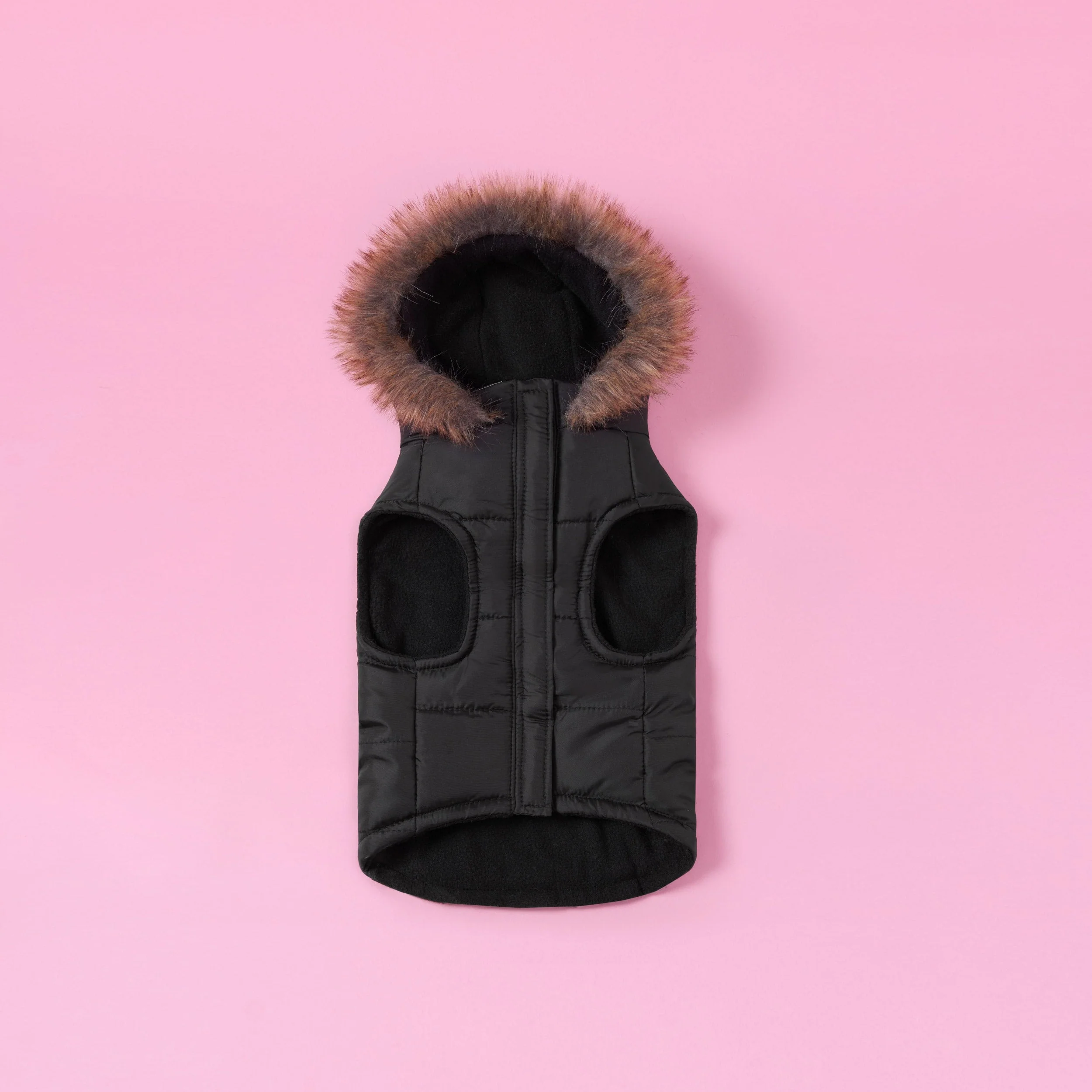 Pet Faux Fur Hooded Jacket - Image 3
