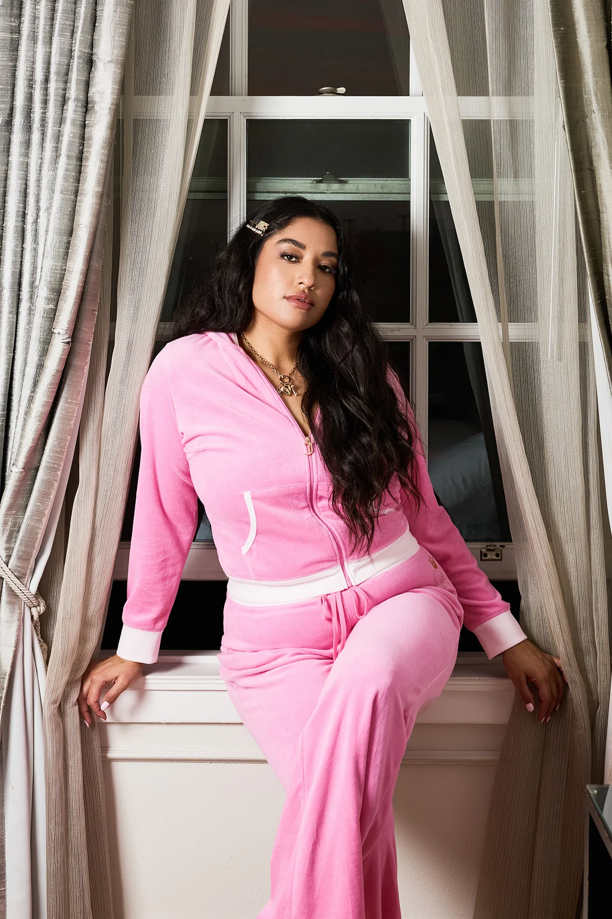 Plus-Size Lady Juicy Hollywood Heritage Hoodie - Image 3