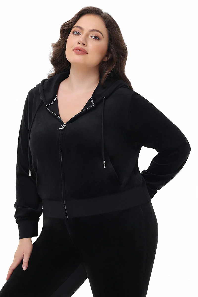 Plus-Size OG Big Bling Velour Hoodie - Image 4