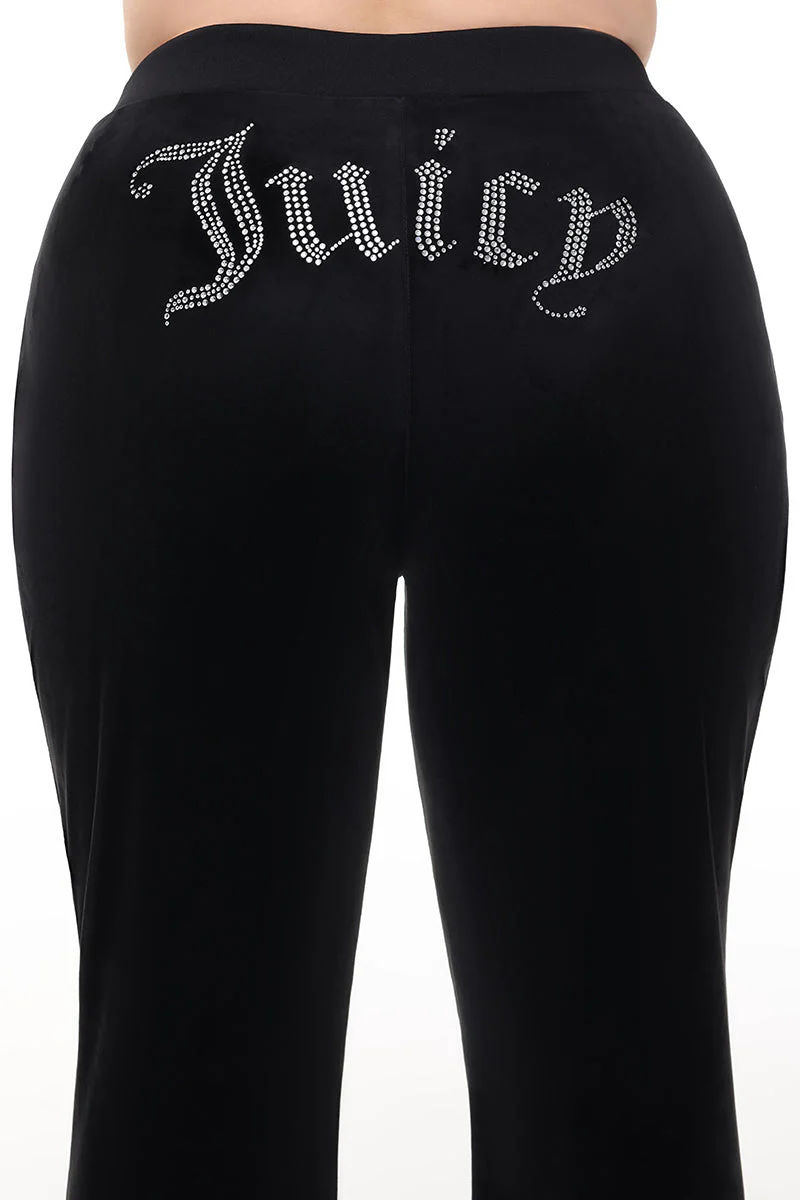 Plus-Size OG Big Bling Velour Track Pants - Image 4