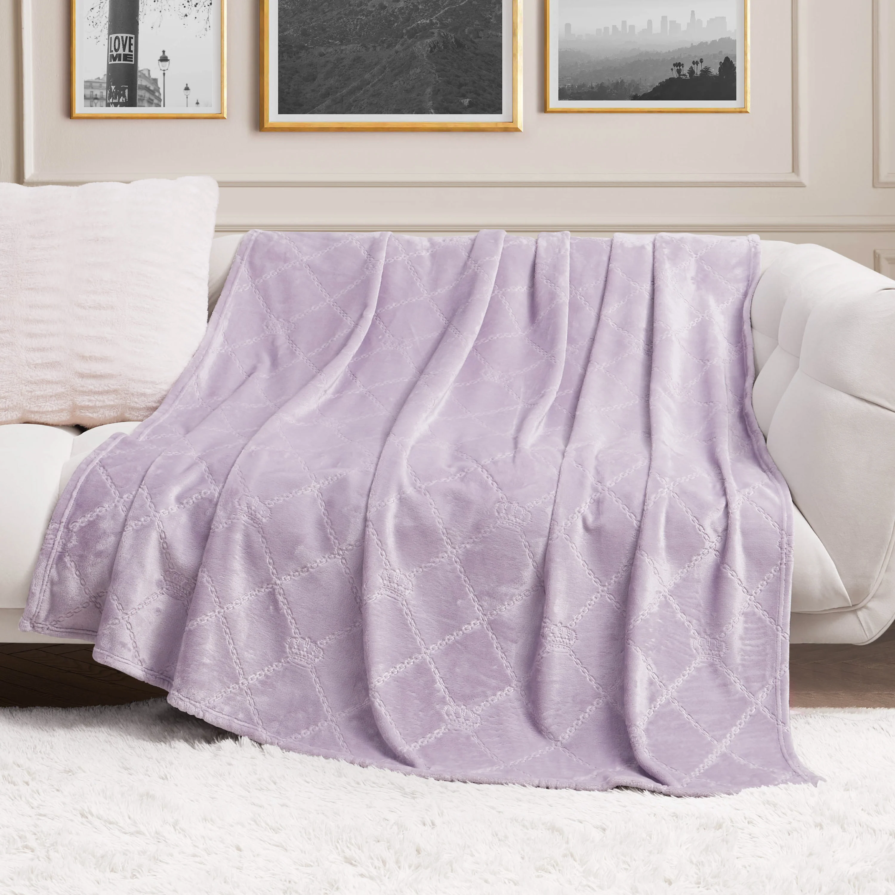 Plush Oversized Throw Blanket, 60" x 90"