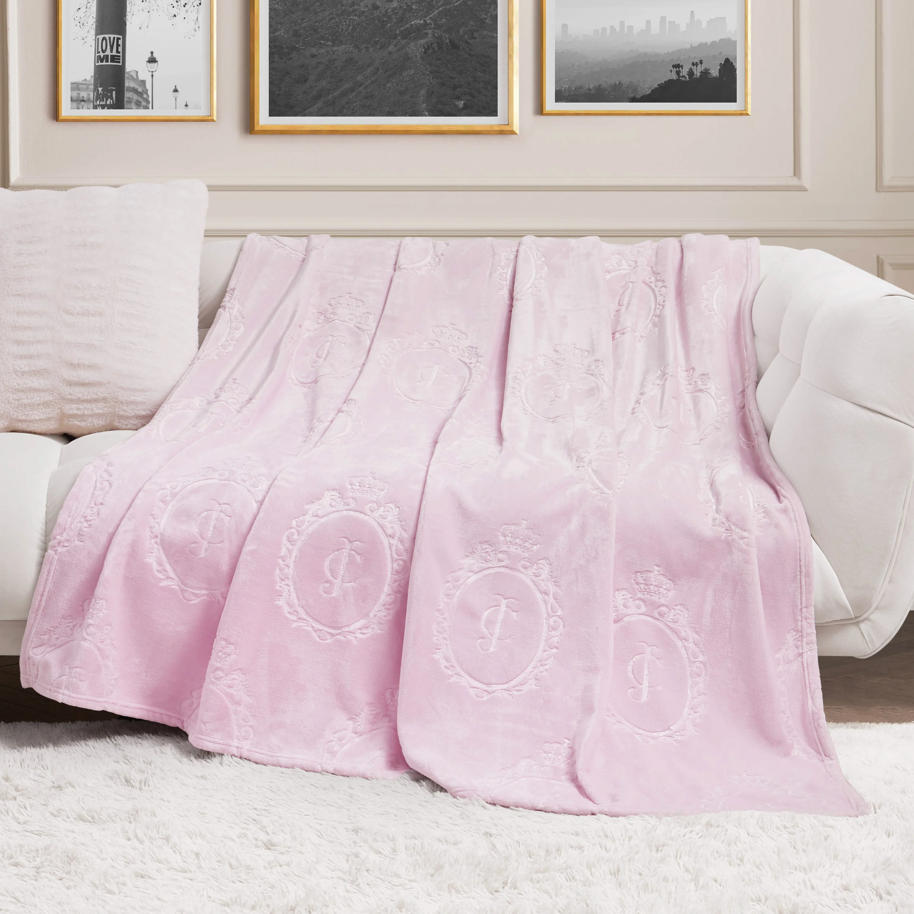 Plush Oversized Throw Blanket, 60" x 90"