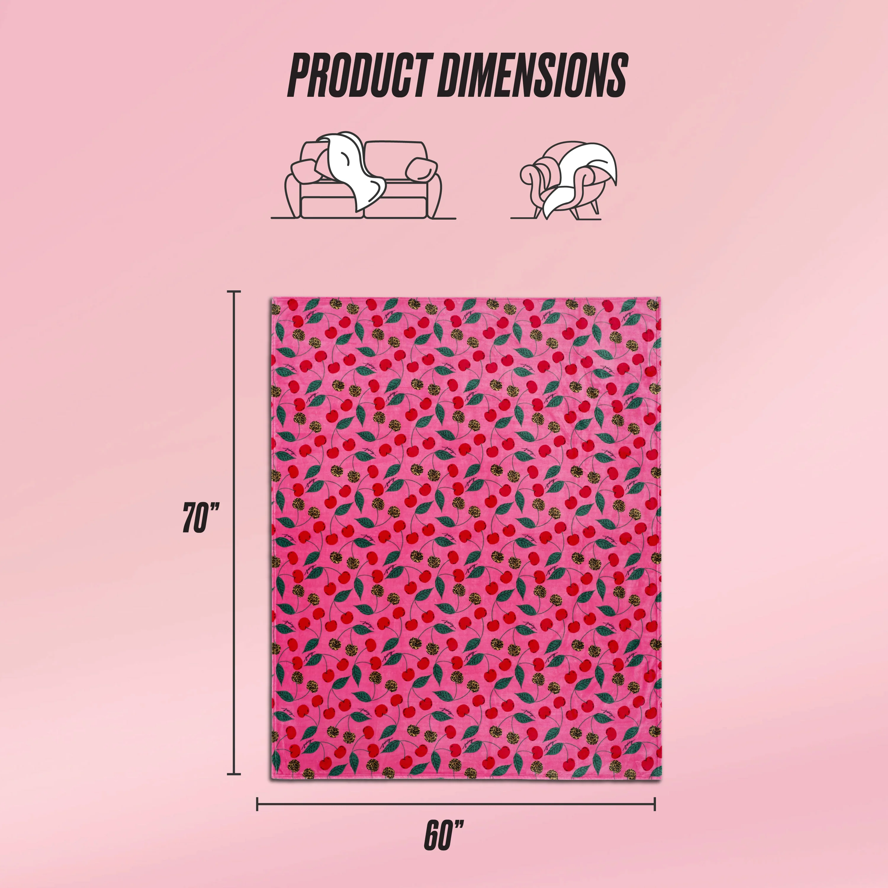 Plush Oversized Throw Blanket, 60" x 70" - Image 2