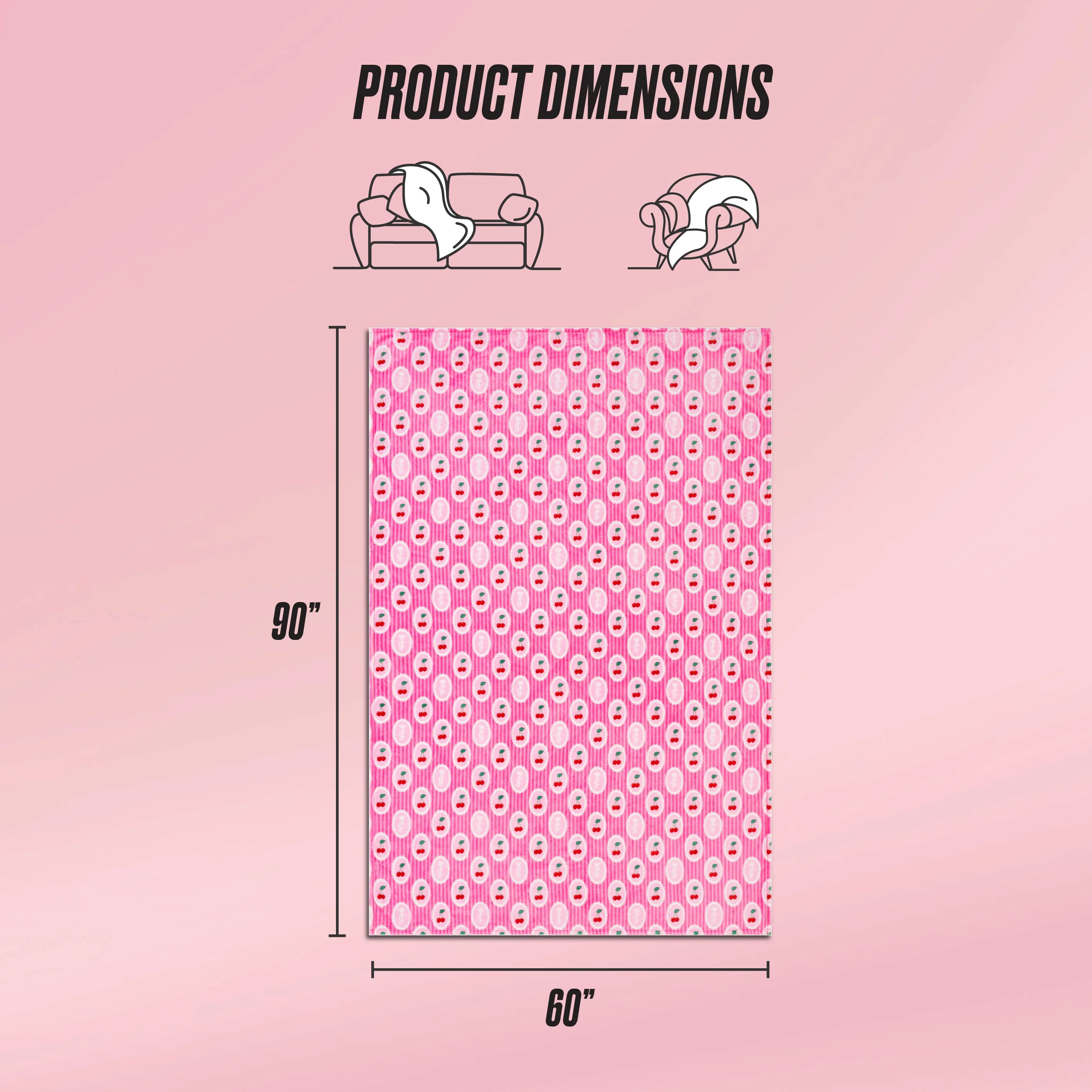 Plush Oversized Throw Blanket, 60" x 90" - Image 2