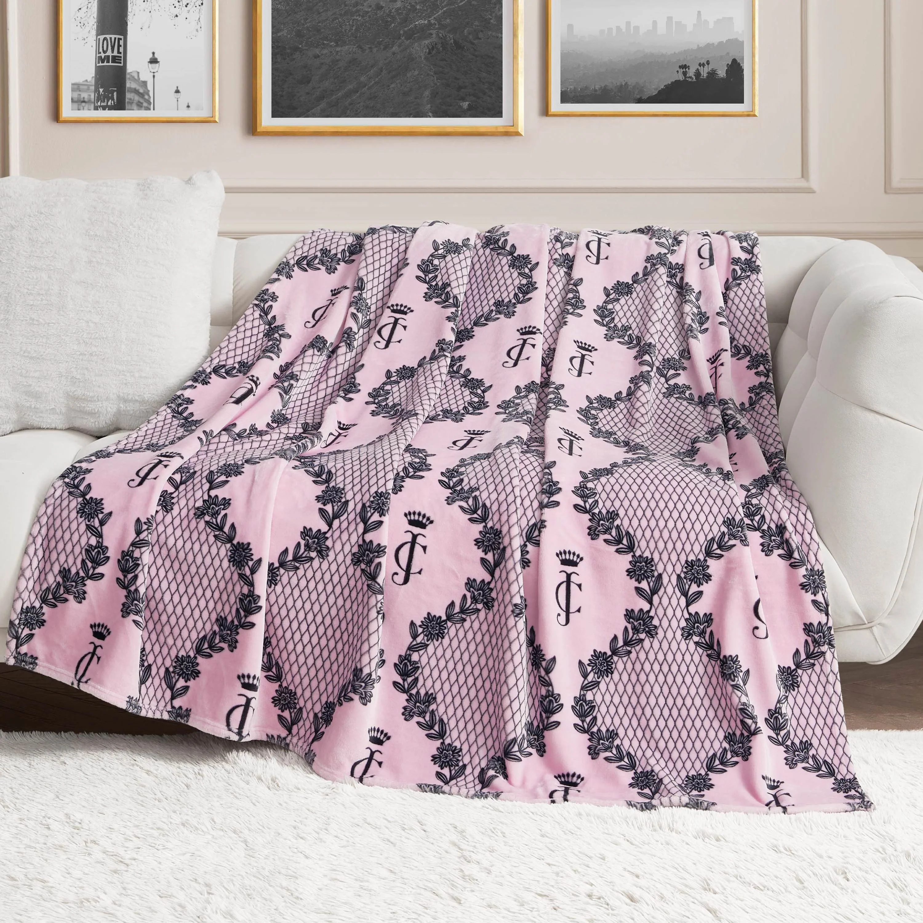 Plush Oversized Throw Blanket, 60" x 70"