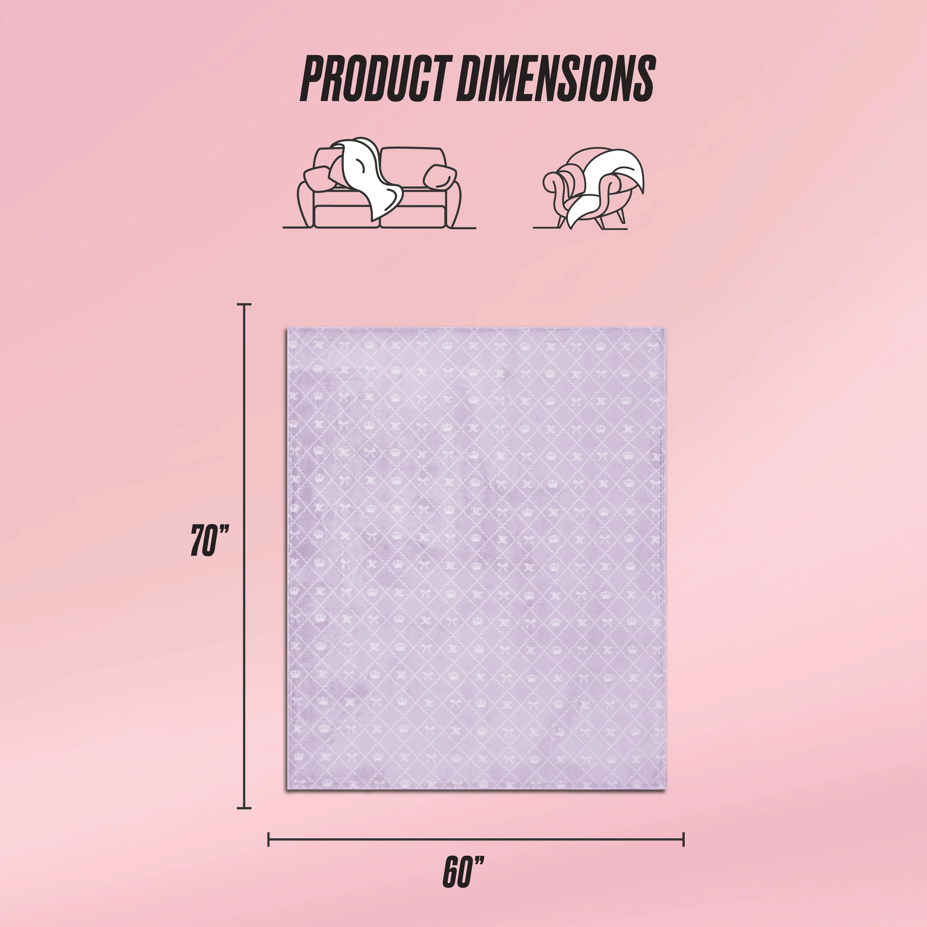 Plush Oversized Throw Blanket, 60" x 70" - Image 2