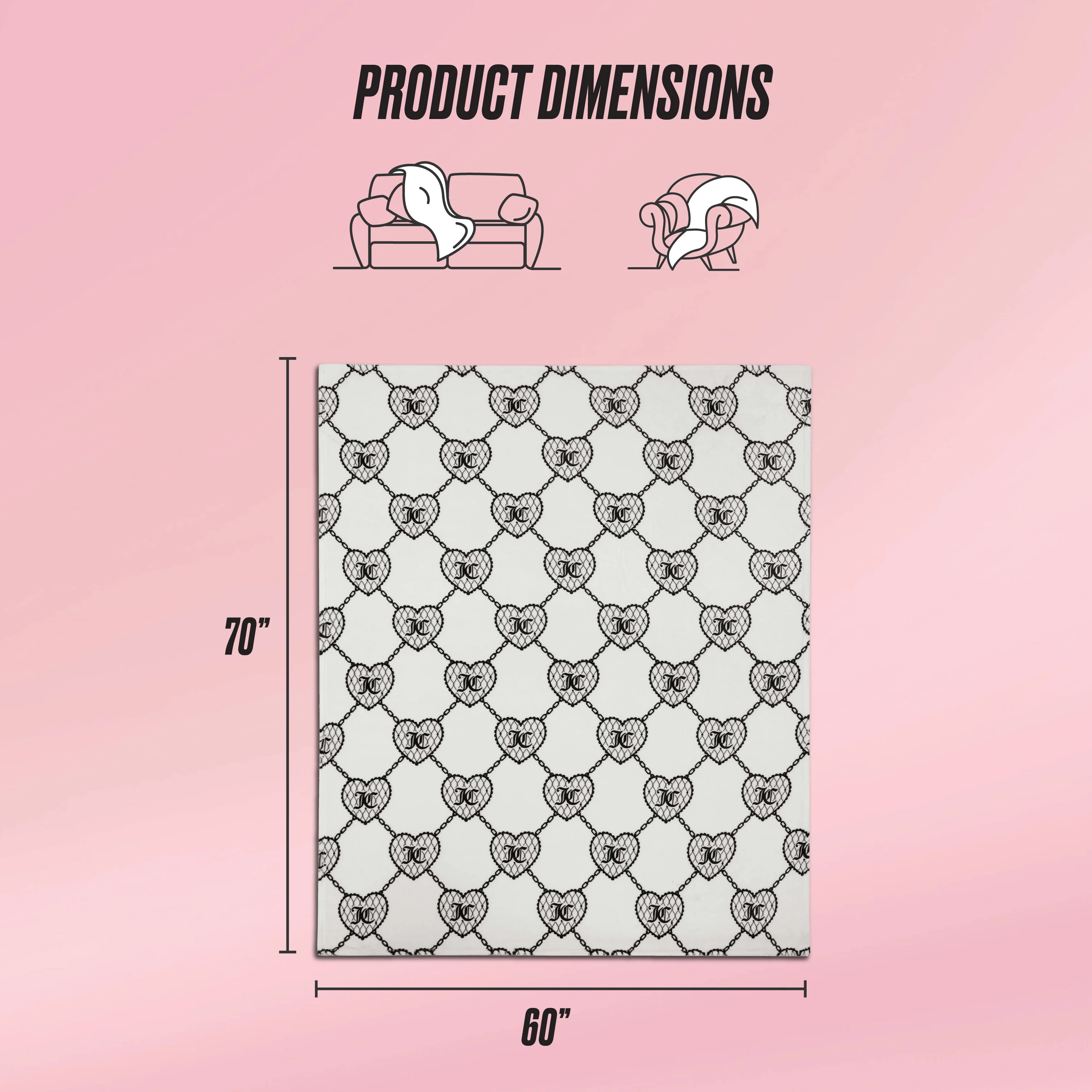 Plush Oversized Throw Blanket, 60" x 70" - Image 2
