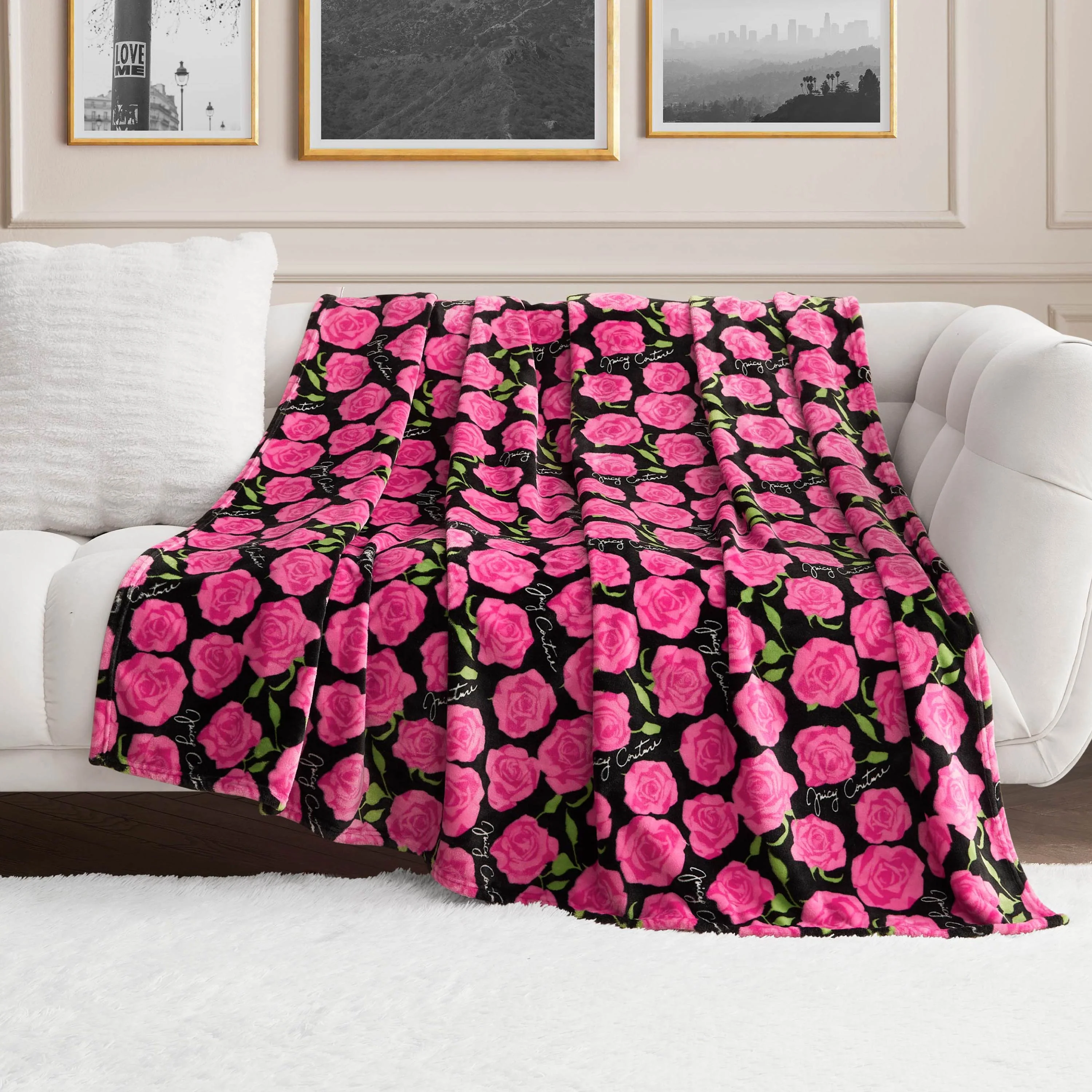Plush Oversized Throw Blanket, 60" x 70"