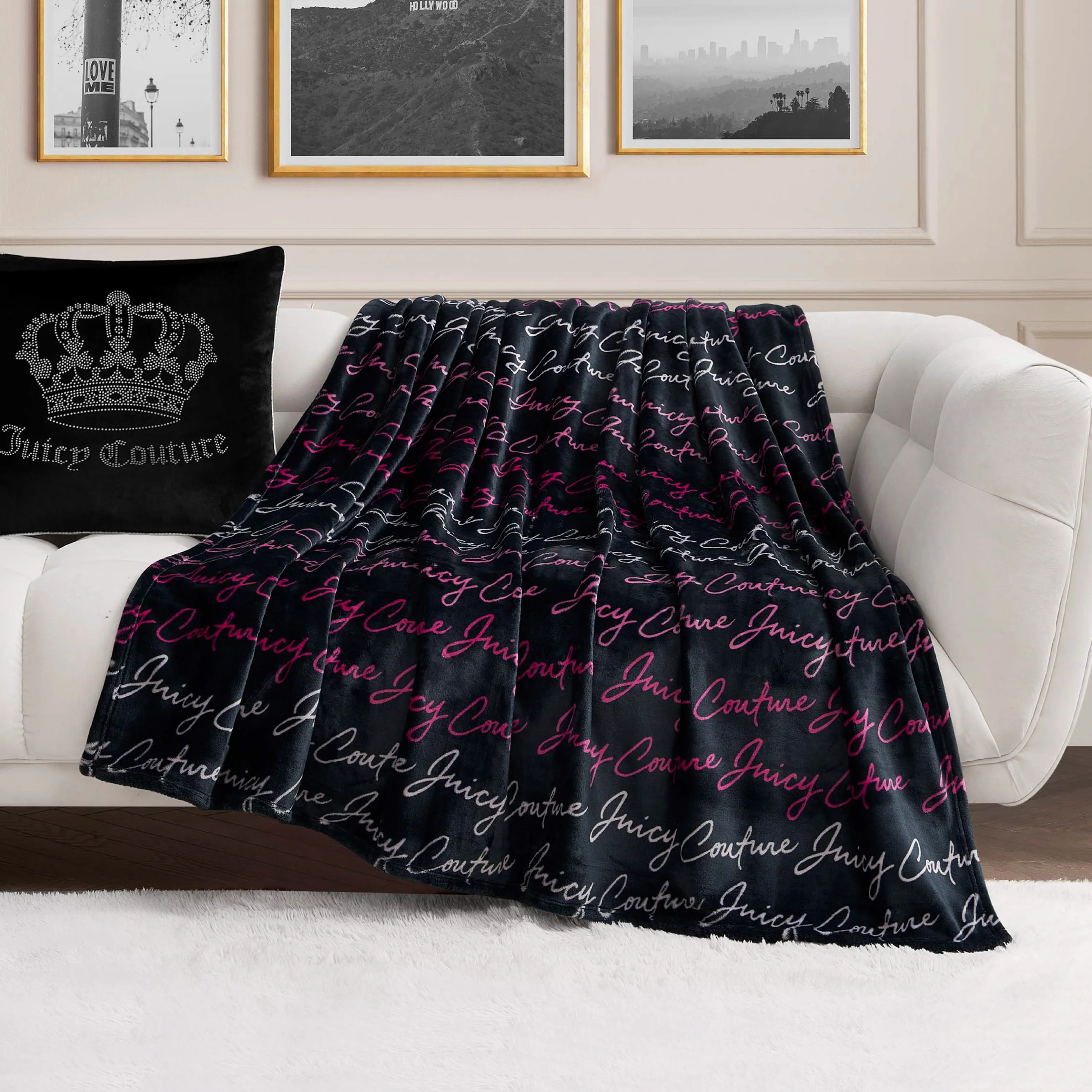 Plush Oversized Throw Blanket, 60" x 70"