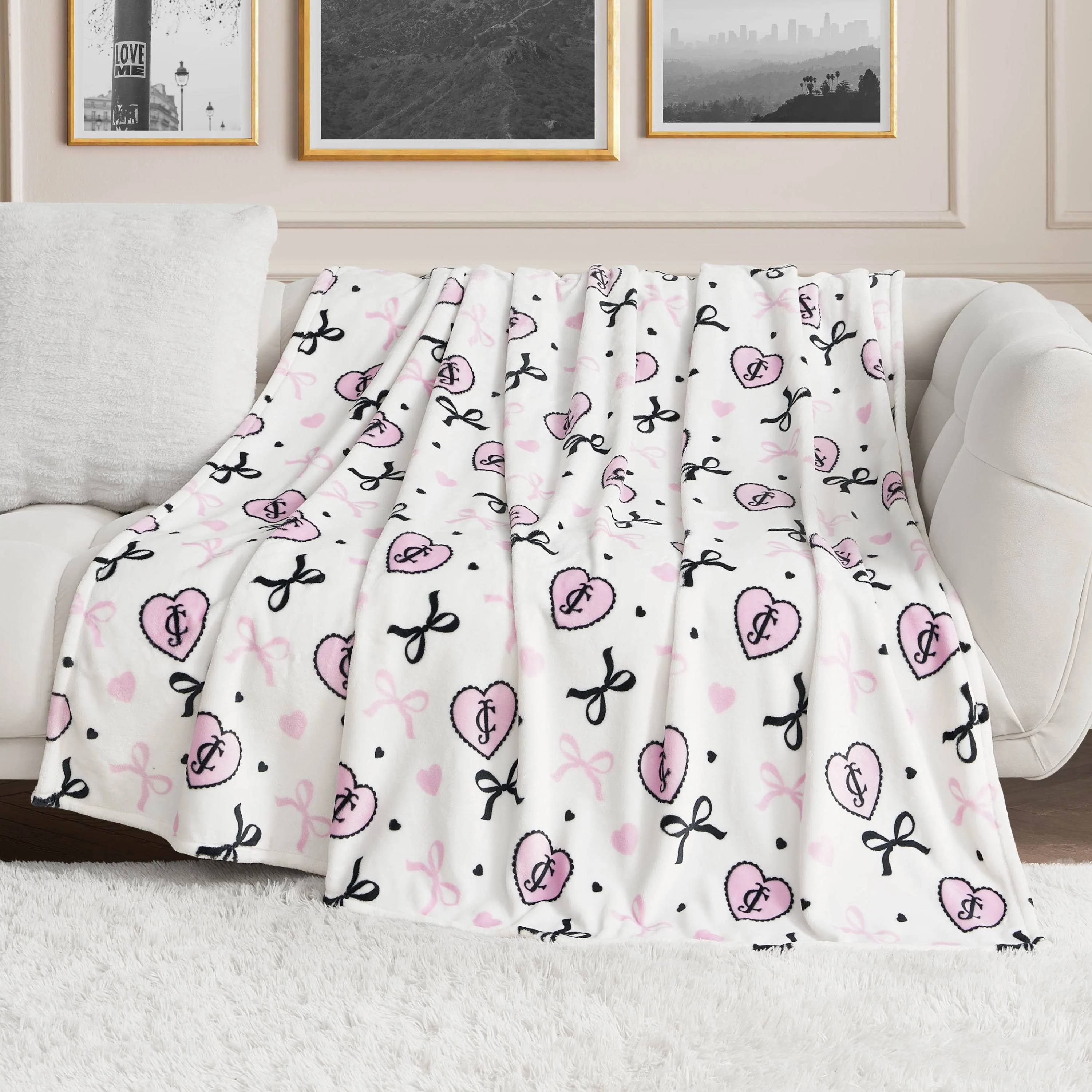 Plush Oversized Throw Blanket, 60" x 90"