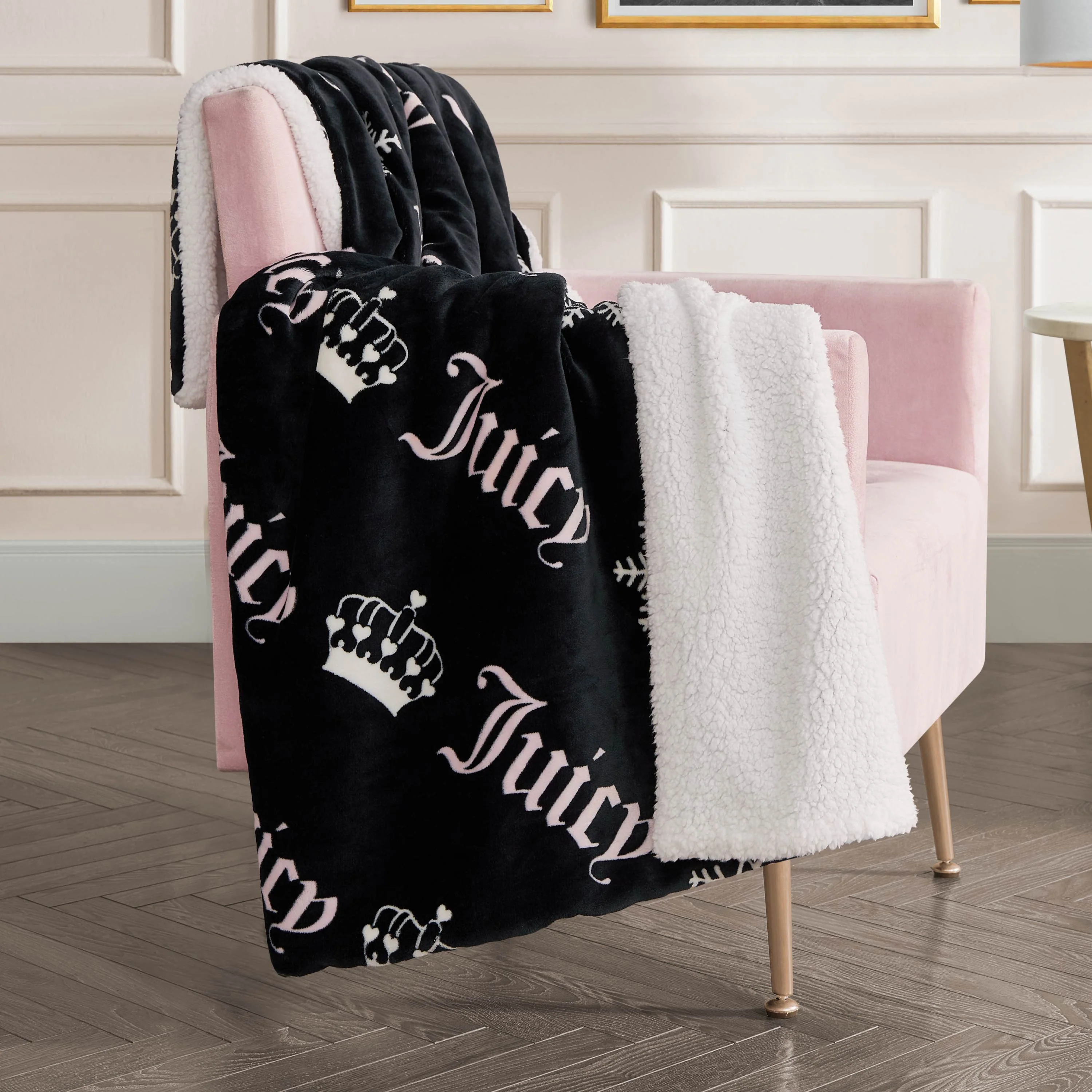 Plush Reversible Sherpa Throw Blanket - Image 4
