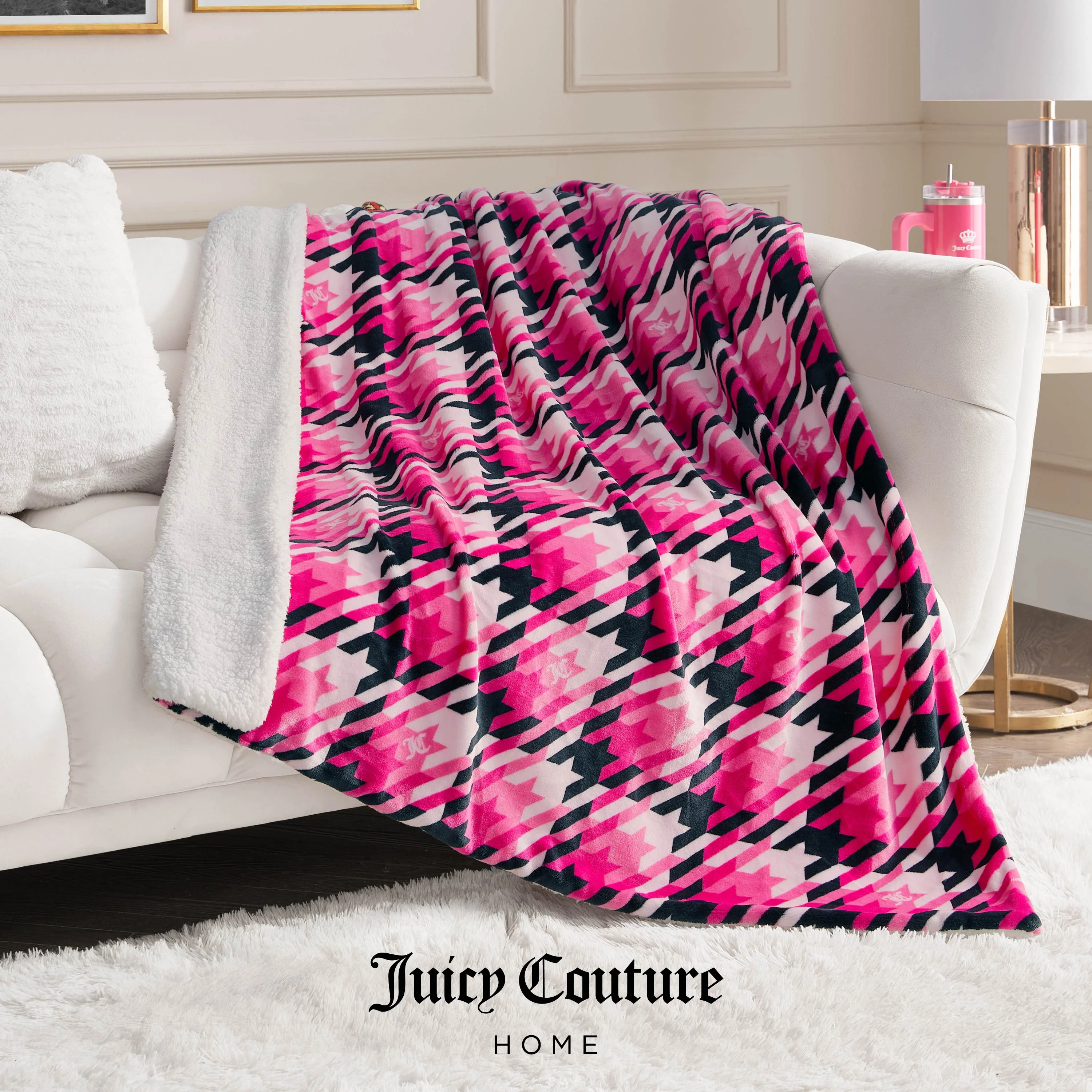 Plush Reversible Sherpa Throw Blanket - Image 2